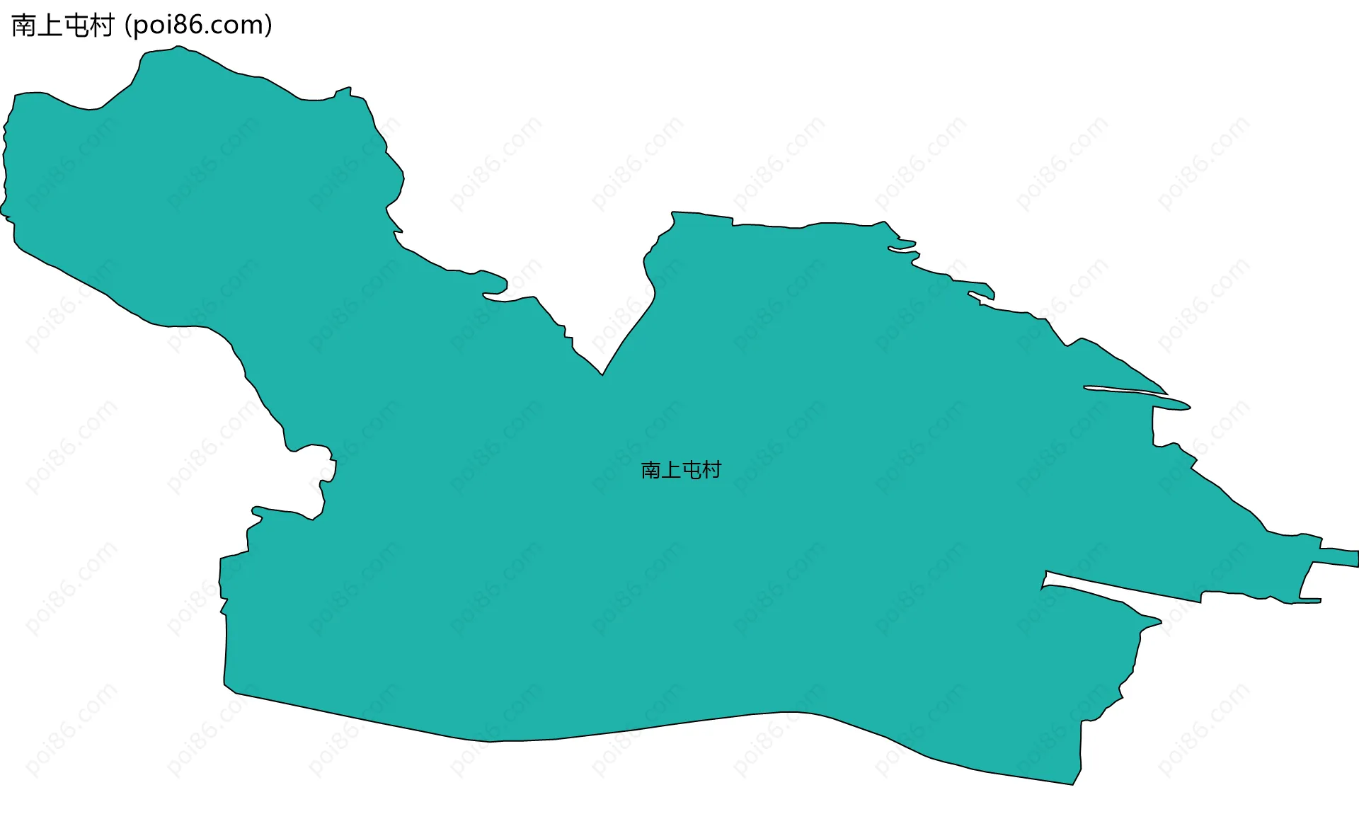 南上屯村边界地图