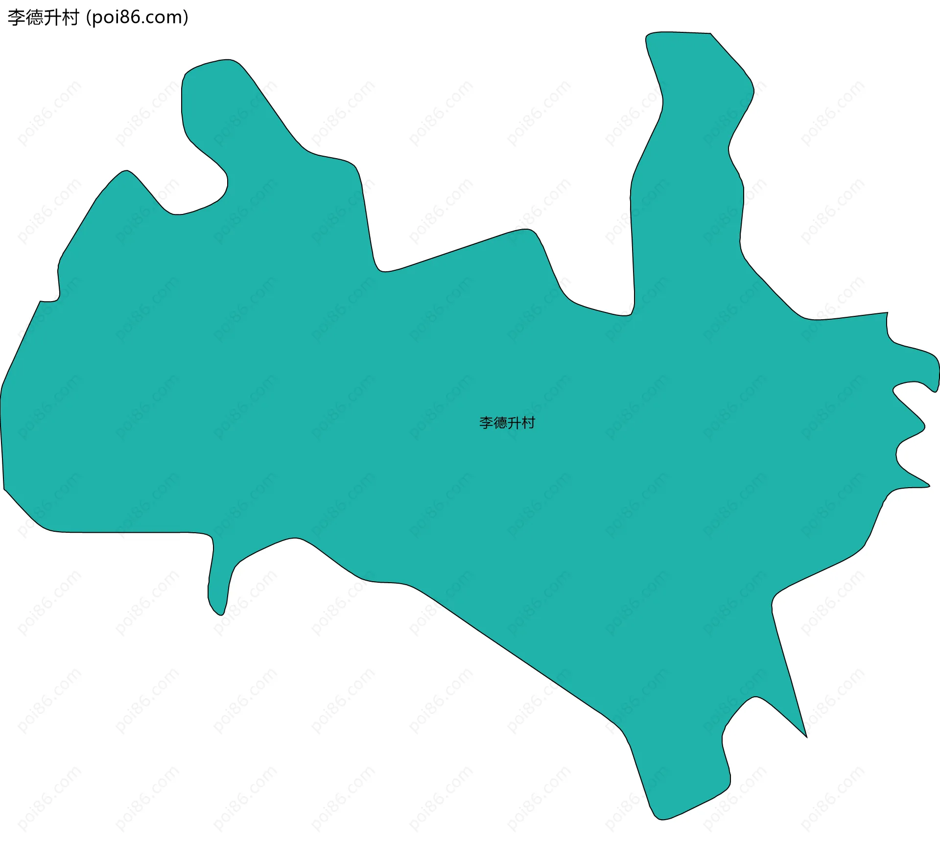 李德升村边界地图