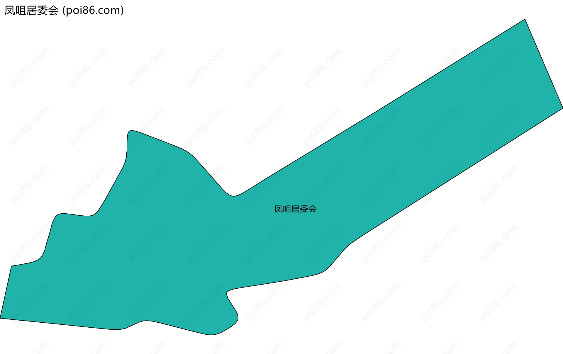 凤咀居委会边界地图