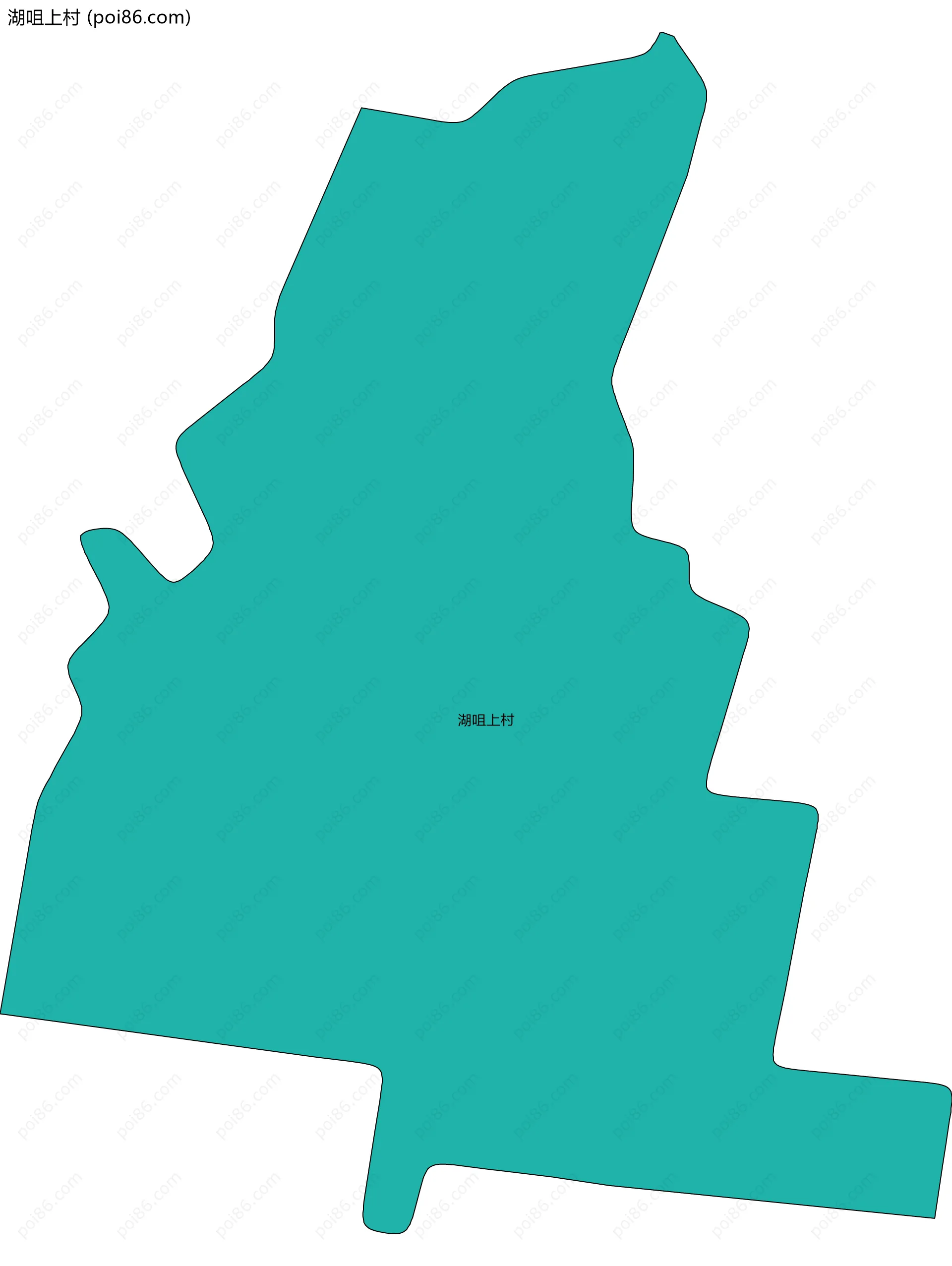 湖咀上村边界地图