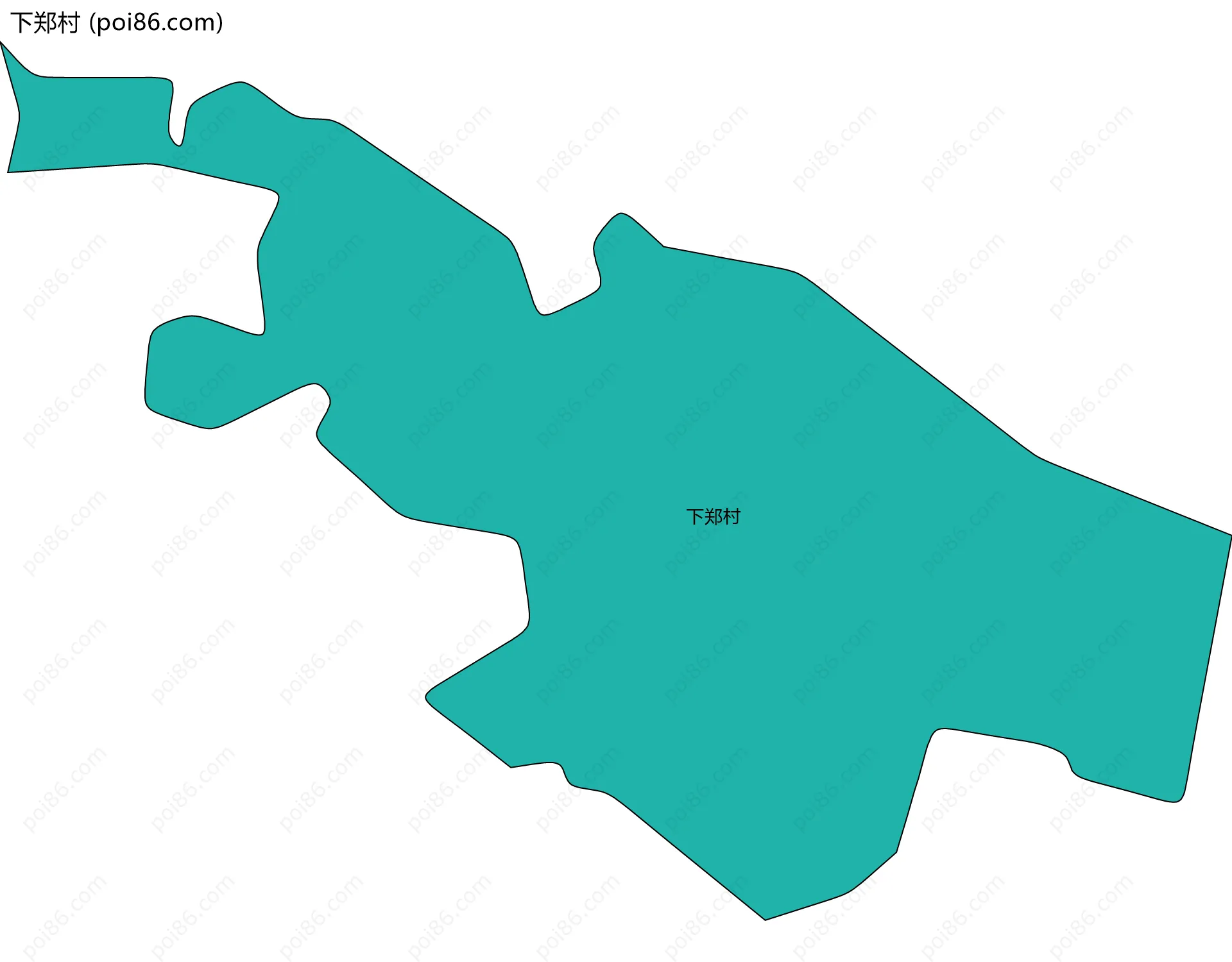 下郑村边界地图