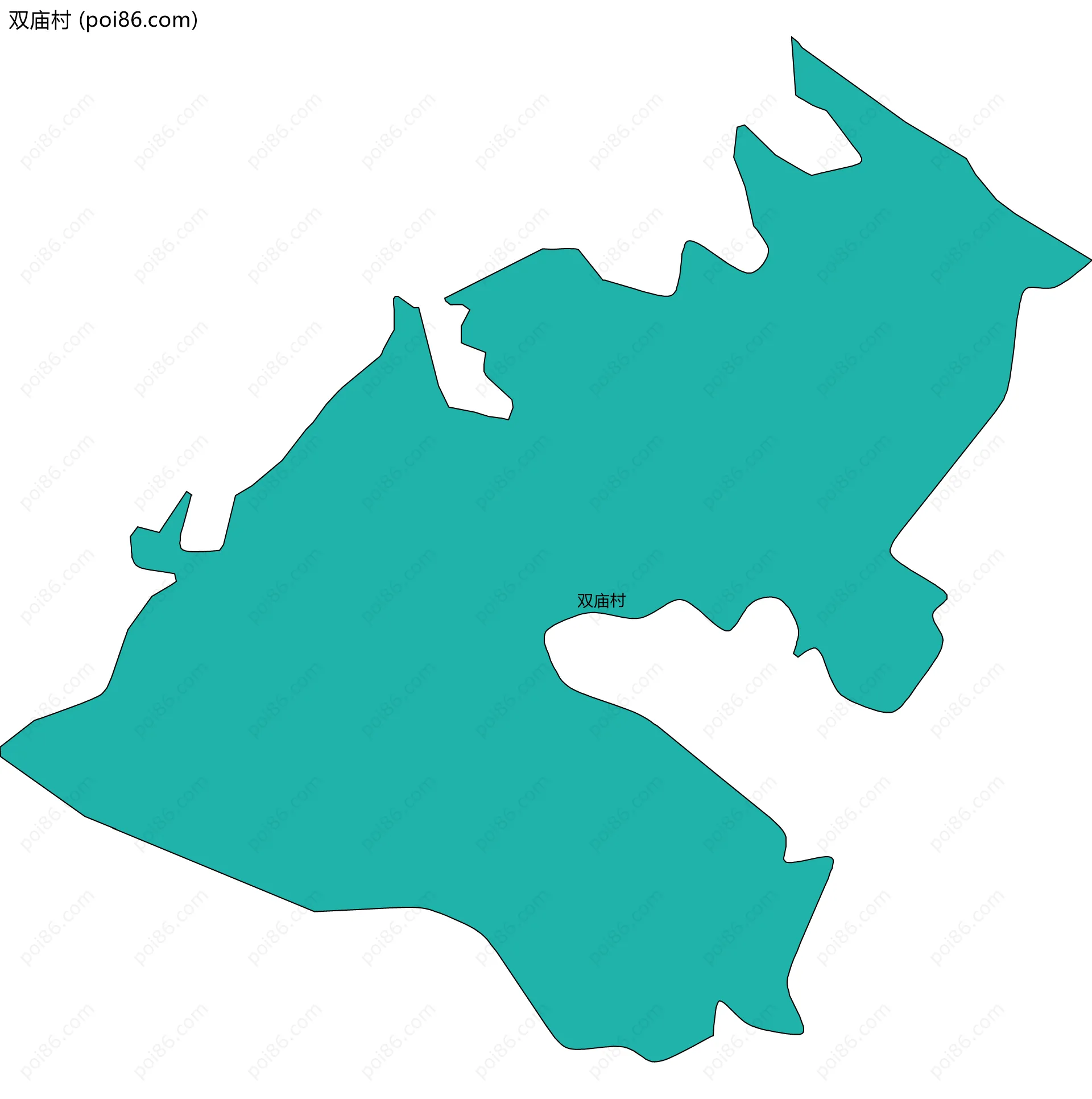 双庙村边界地图