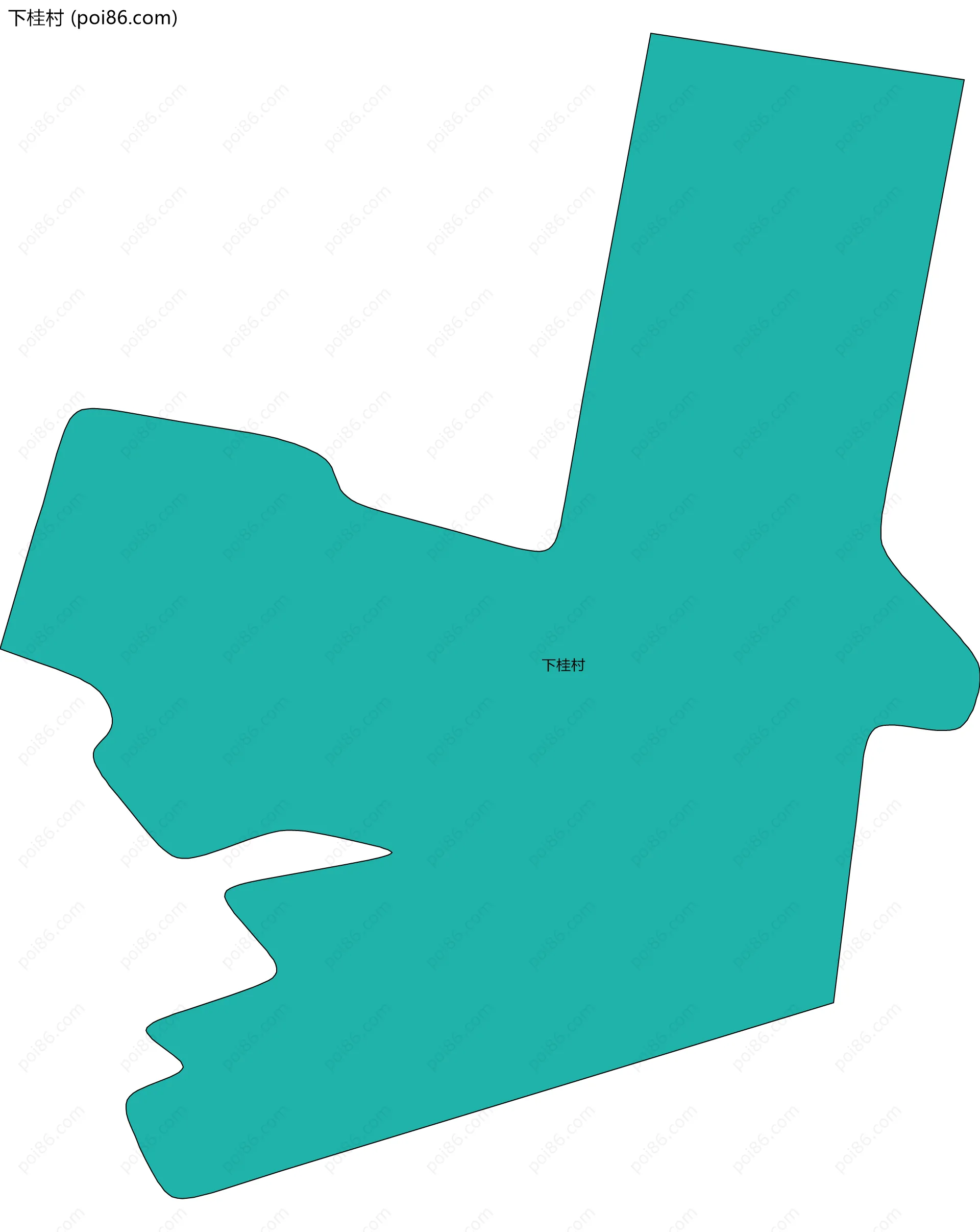 下桂村边界地图