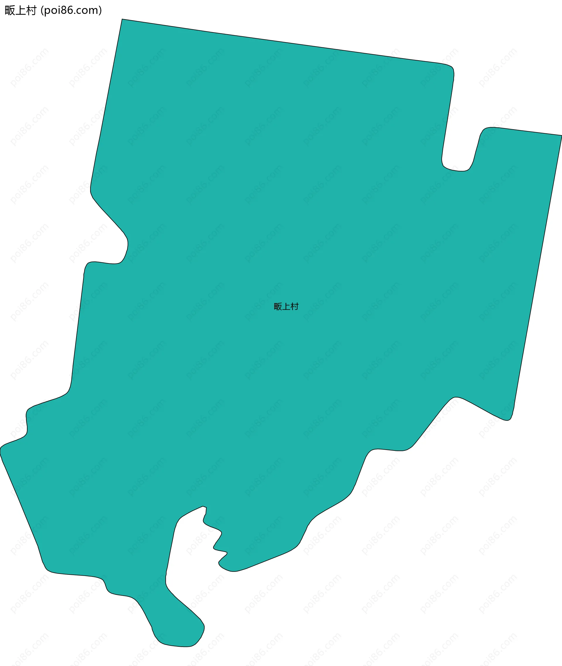 畈上村边界地图