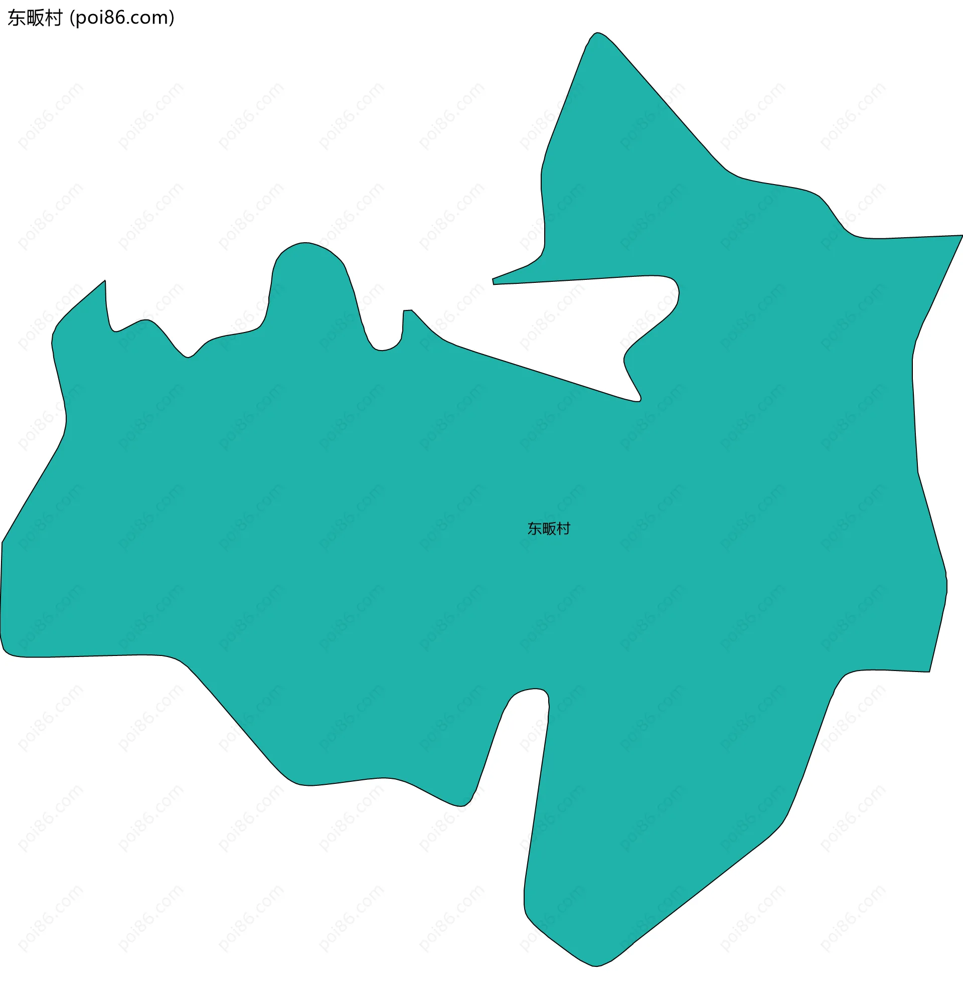 东畈村边界地图