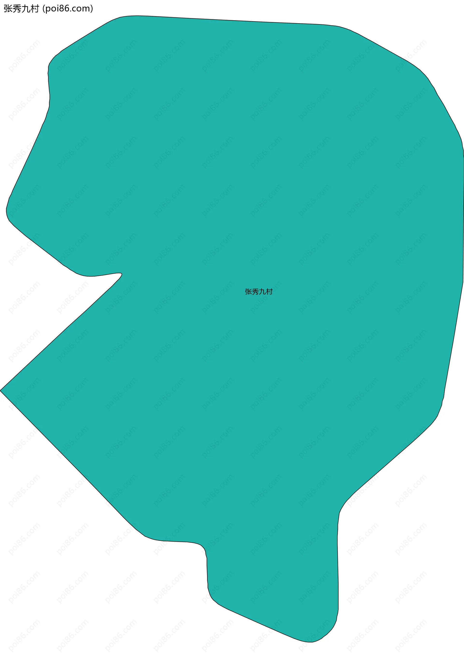 张秀九村边界地图