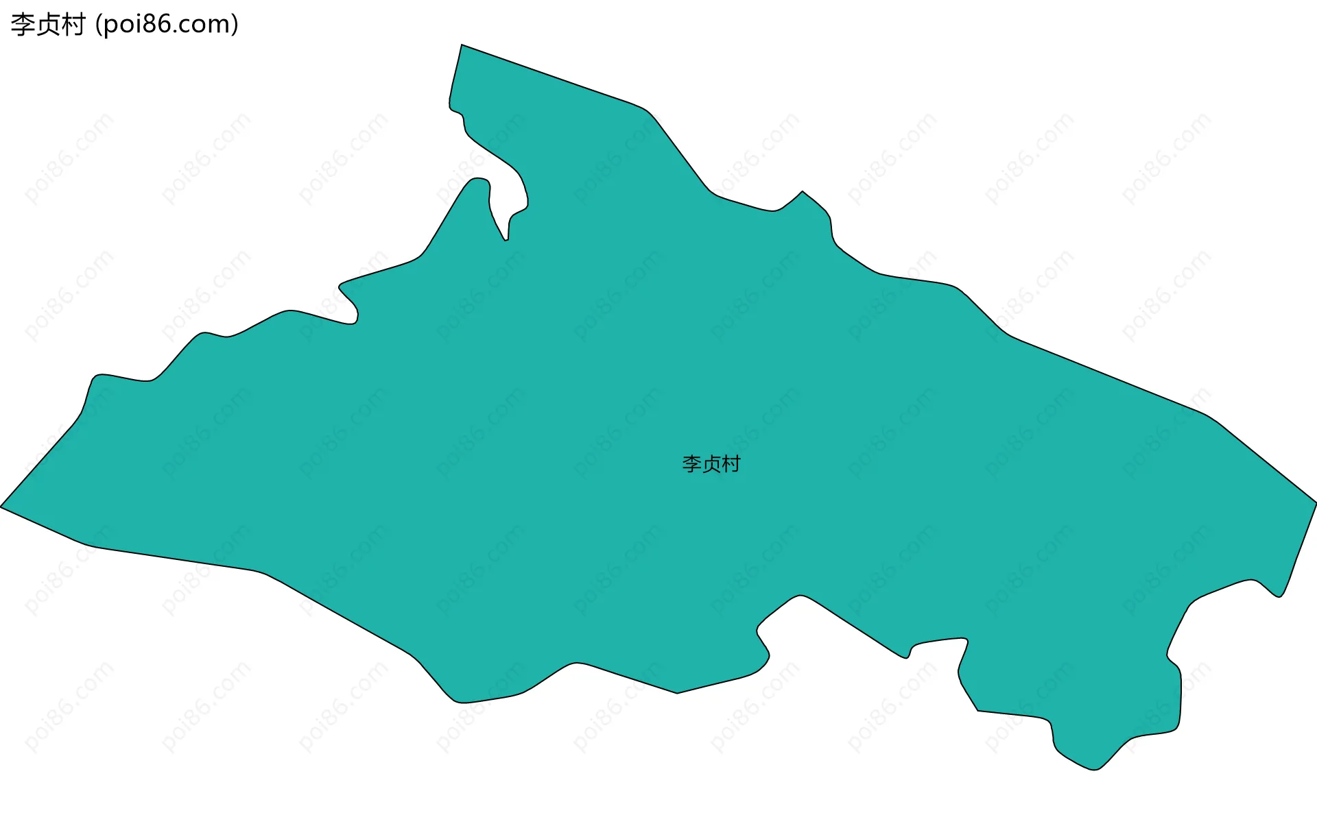 李贞村边界地图