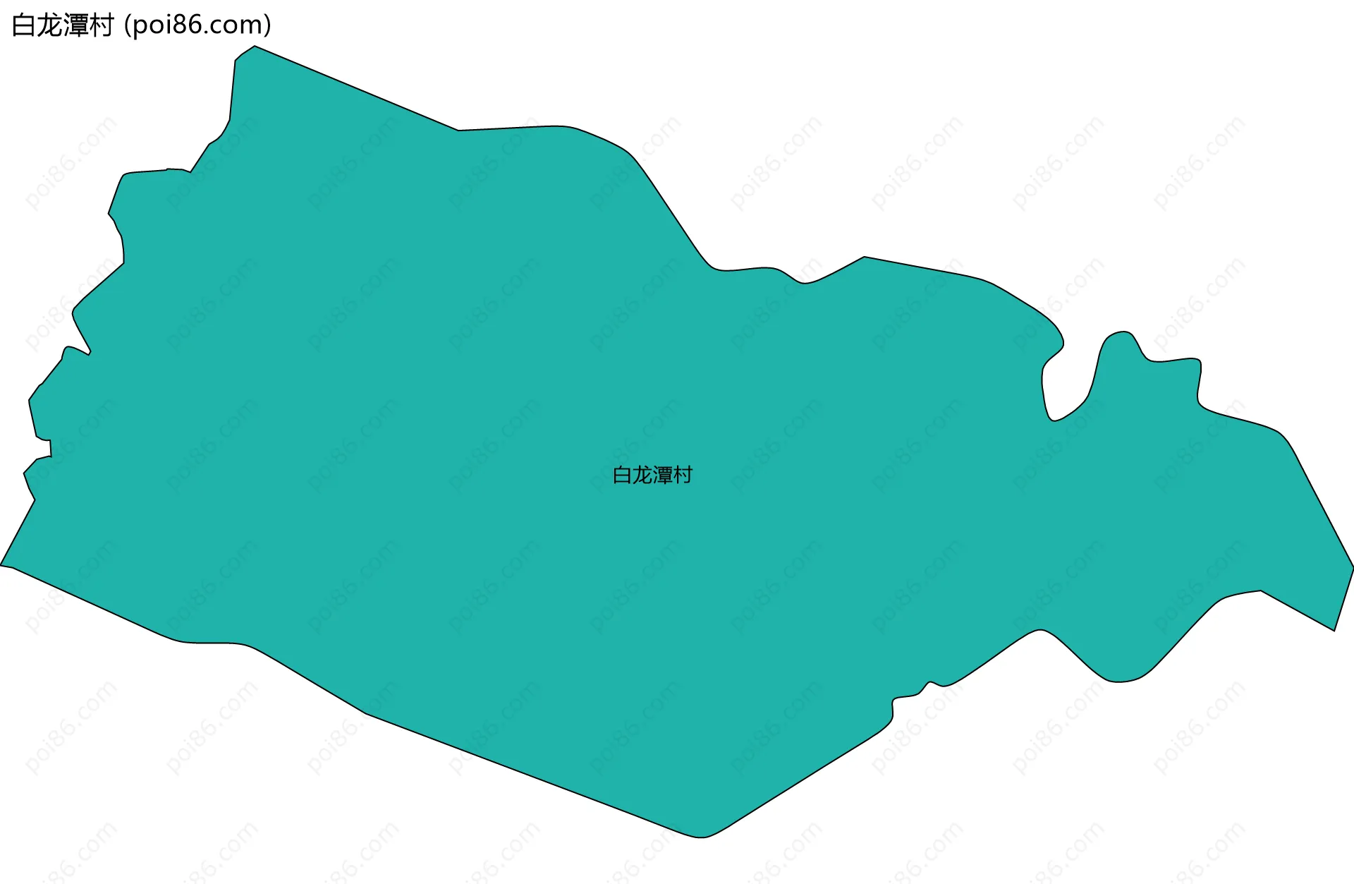 白龙潭村边界地图