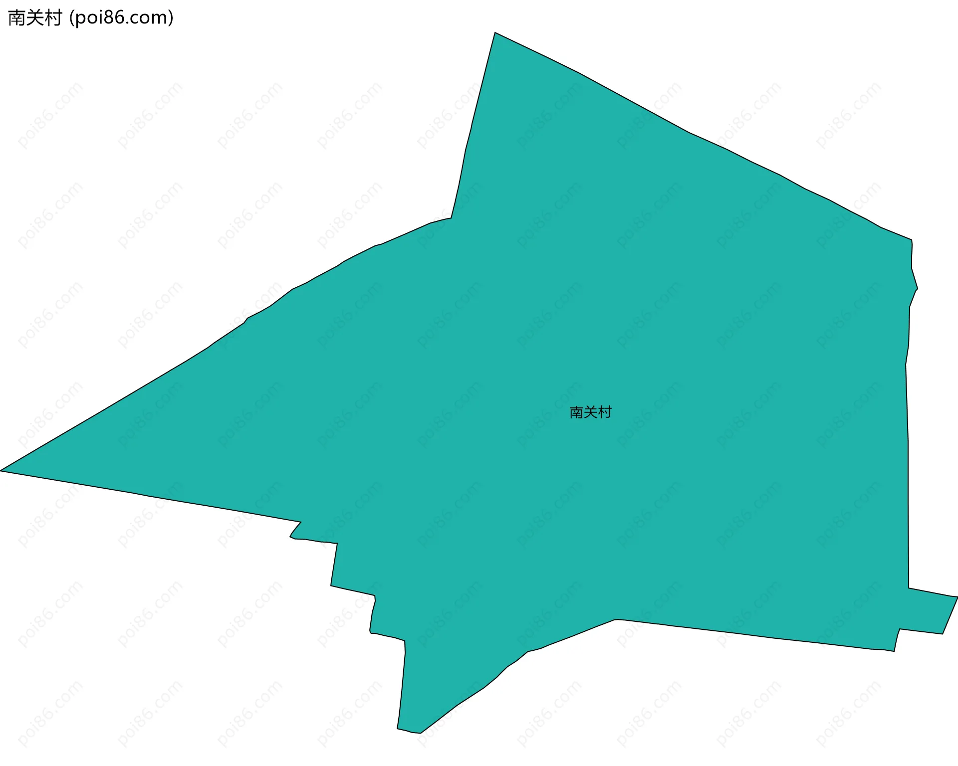 南关村边界地图