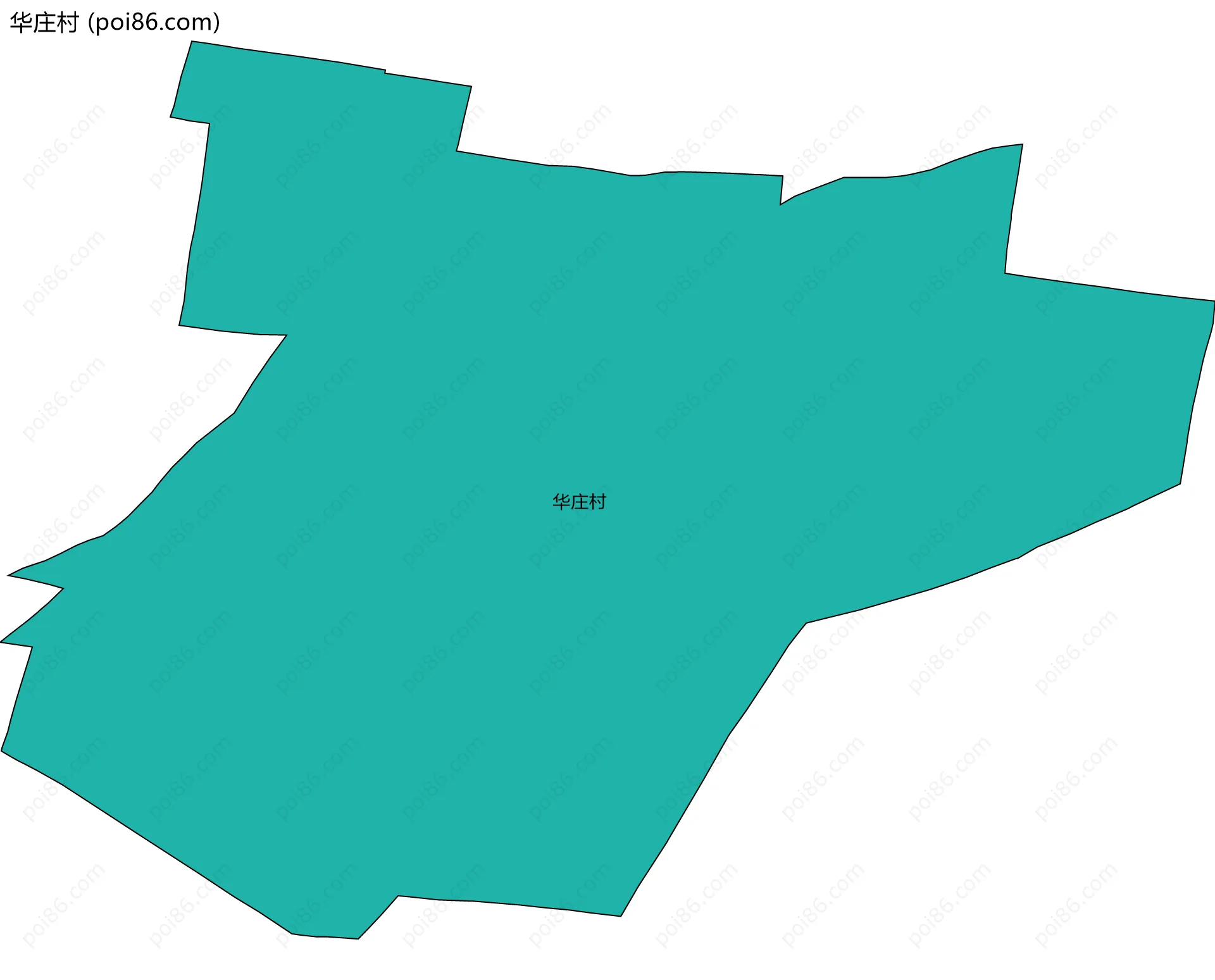 华庄村边界地图