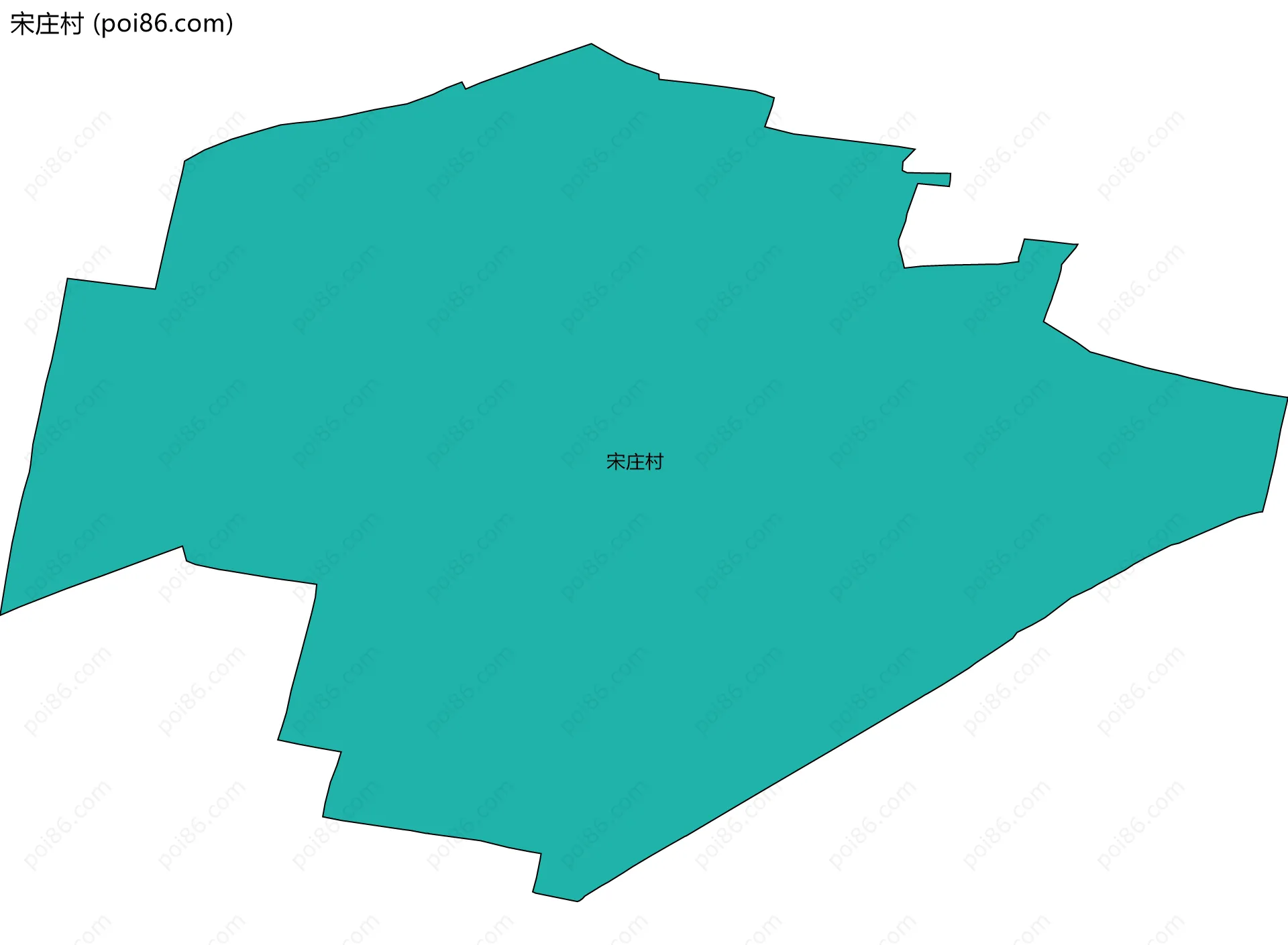 宋庄村边界地图