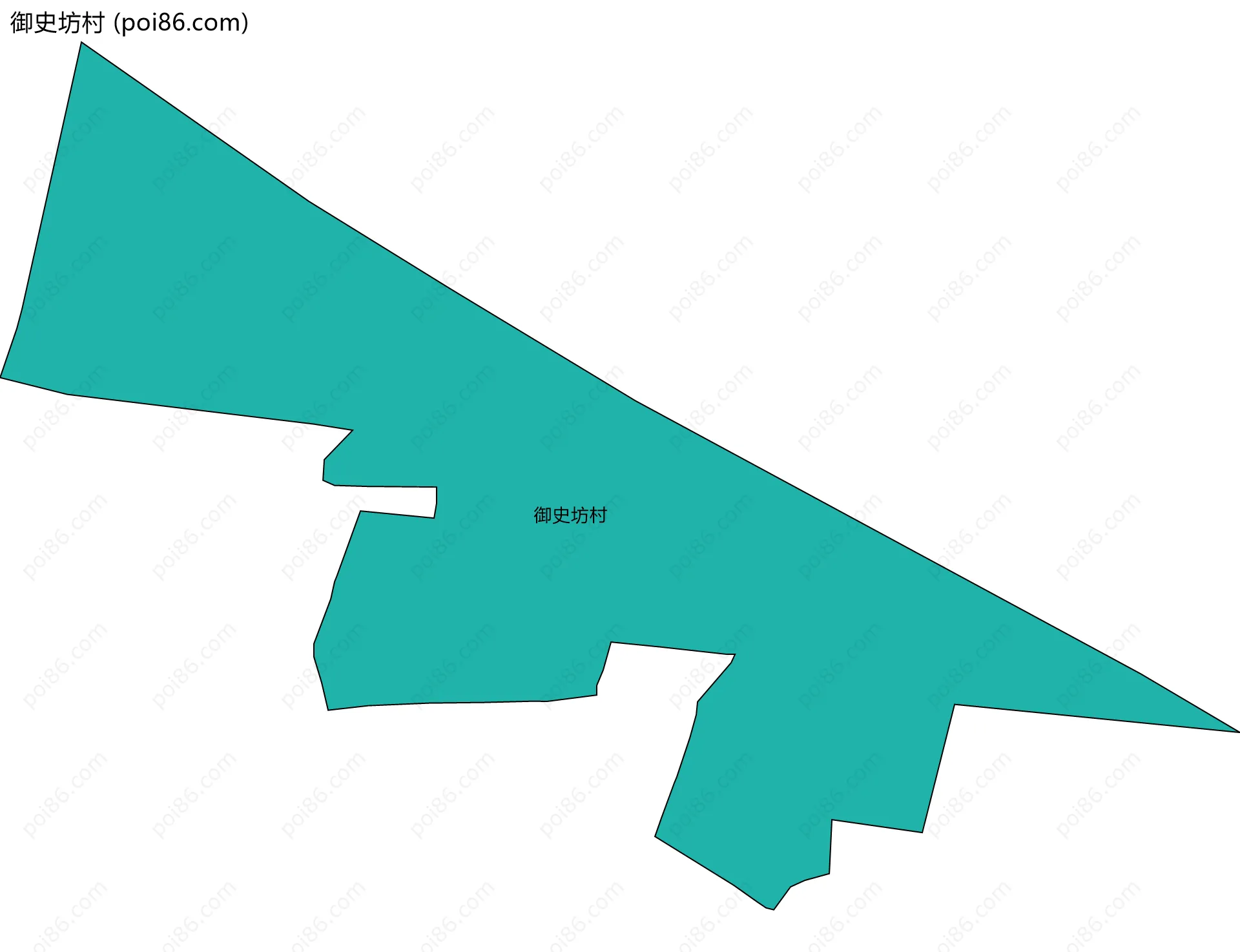 御史坊村边界地图