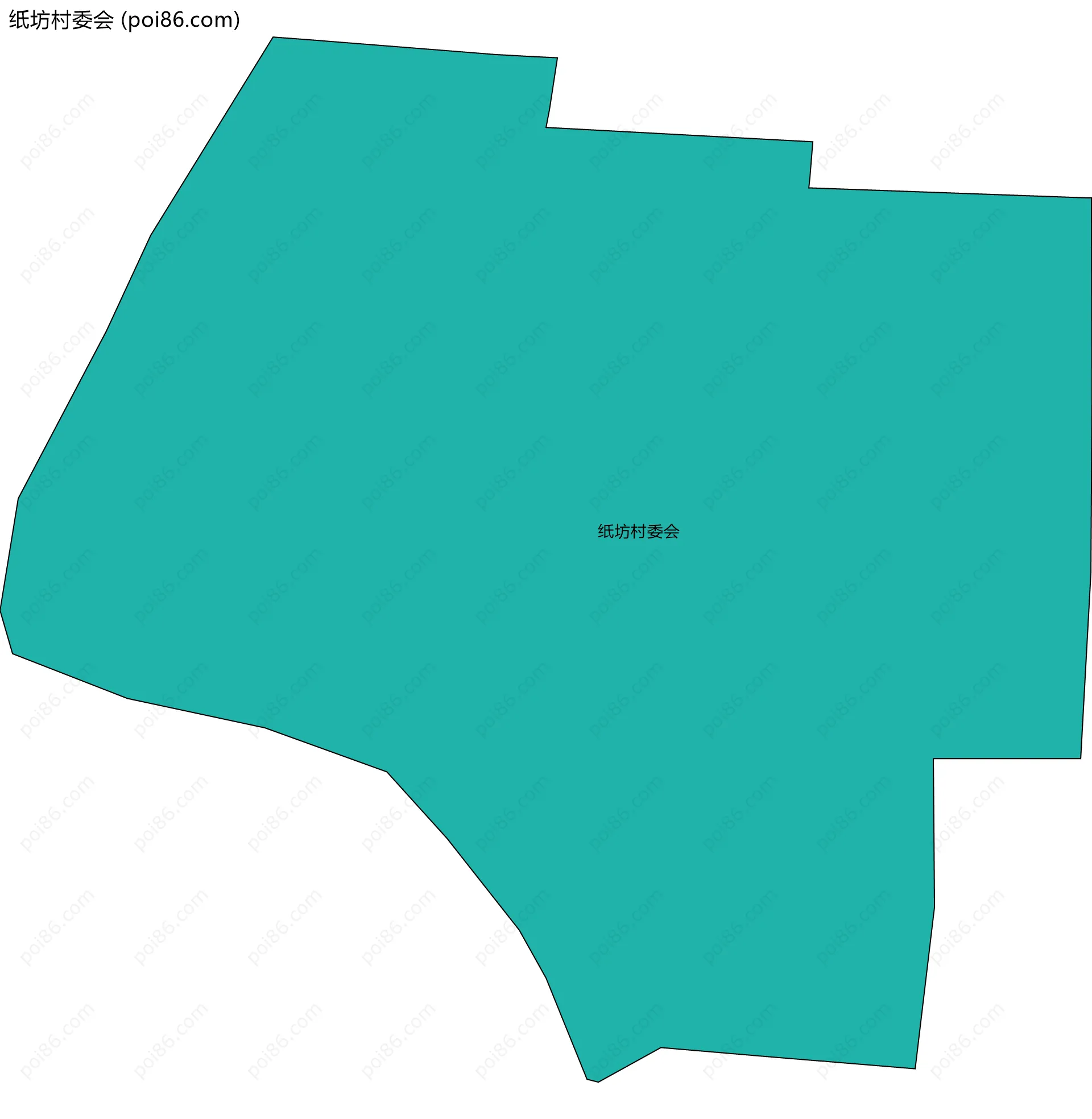 纸坊村委会边界地图