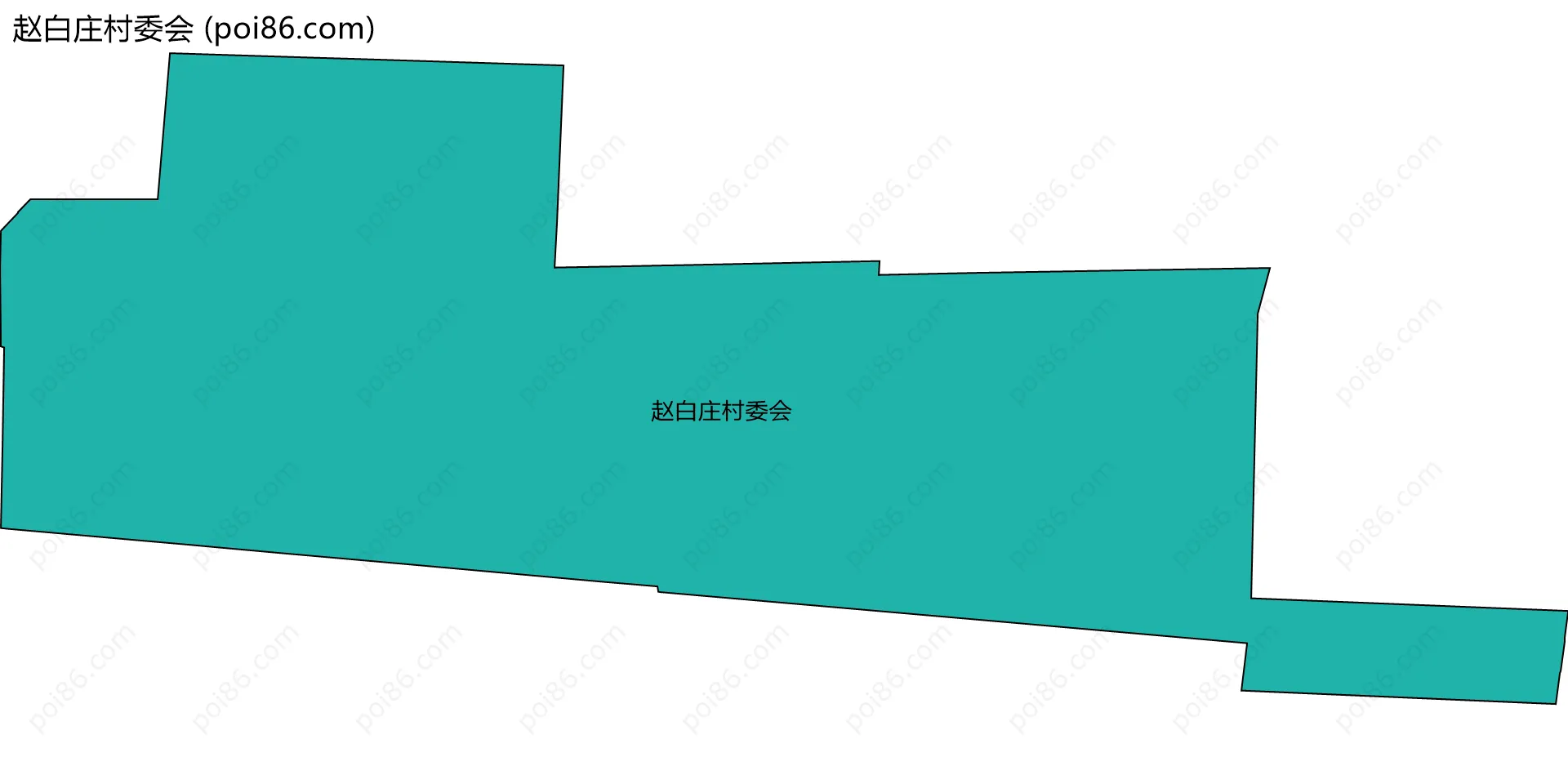 赵白庄村委会边界地图