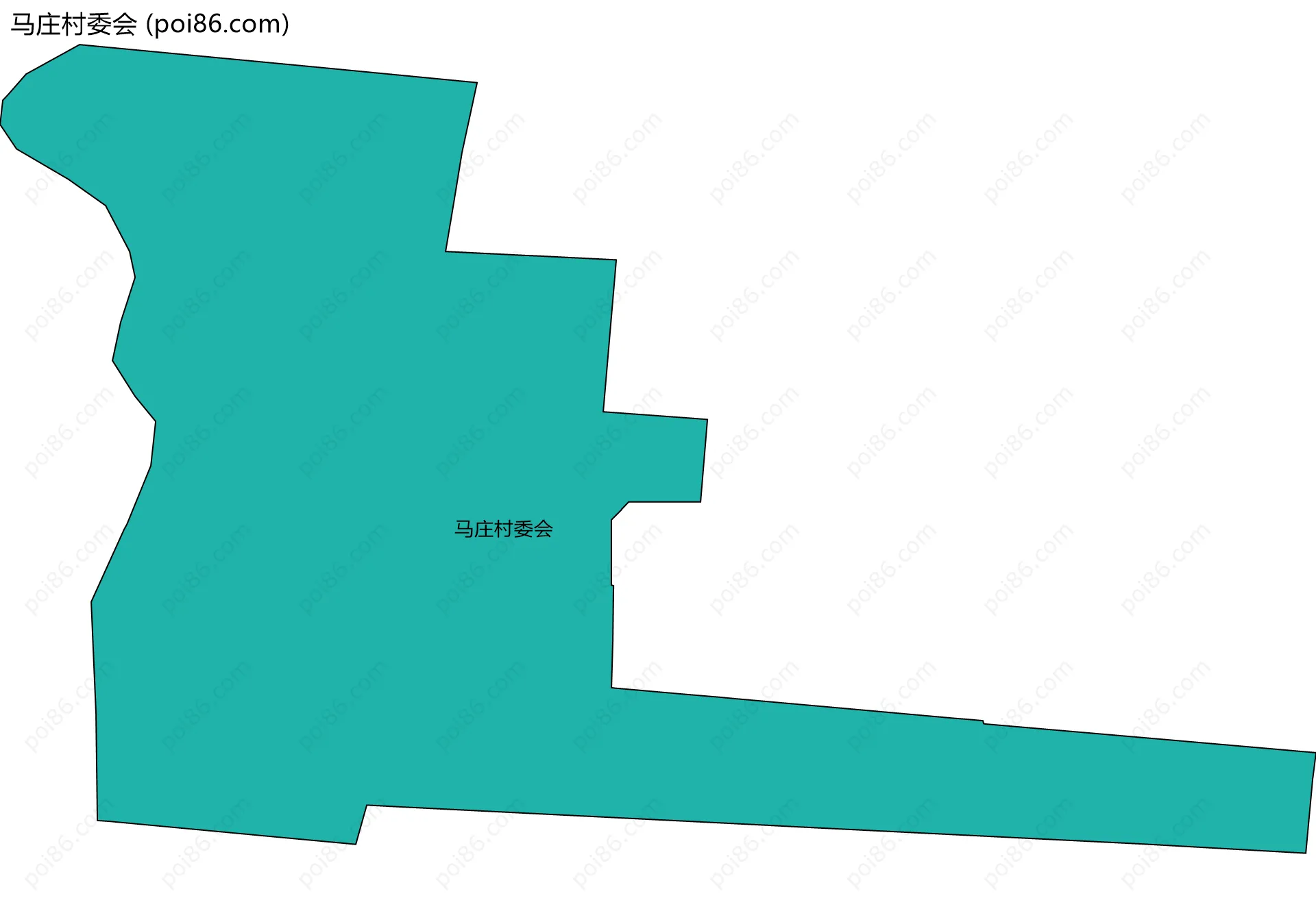 马庄村委会边界地图