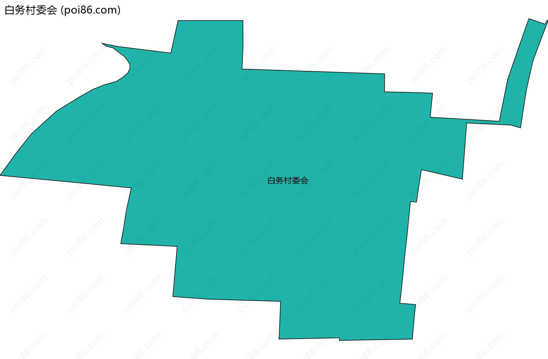 白务村委会边界地图
