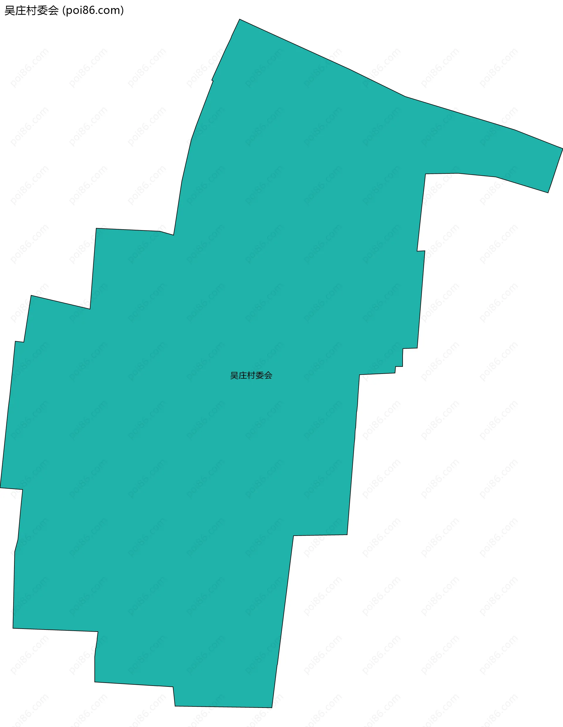 吴庄村委会边界地图