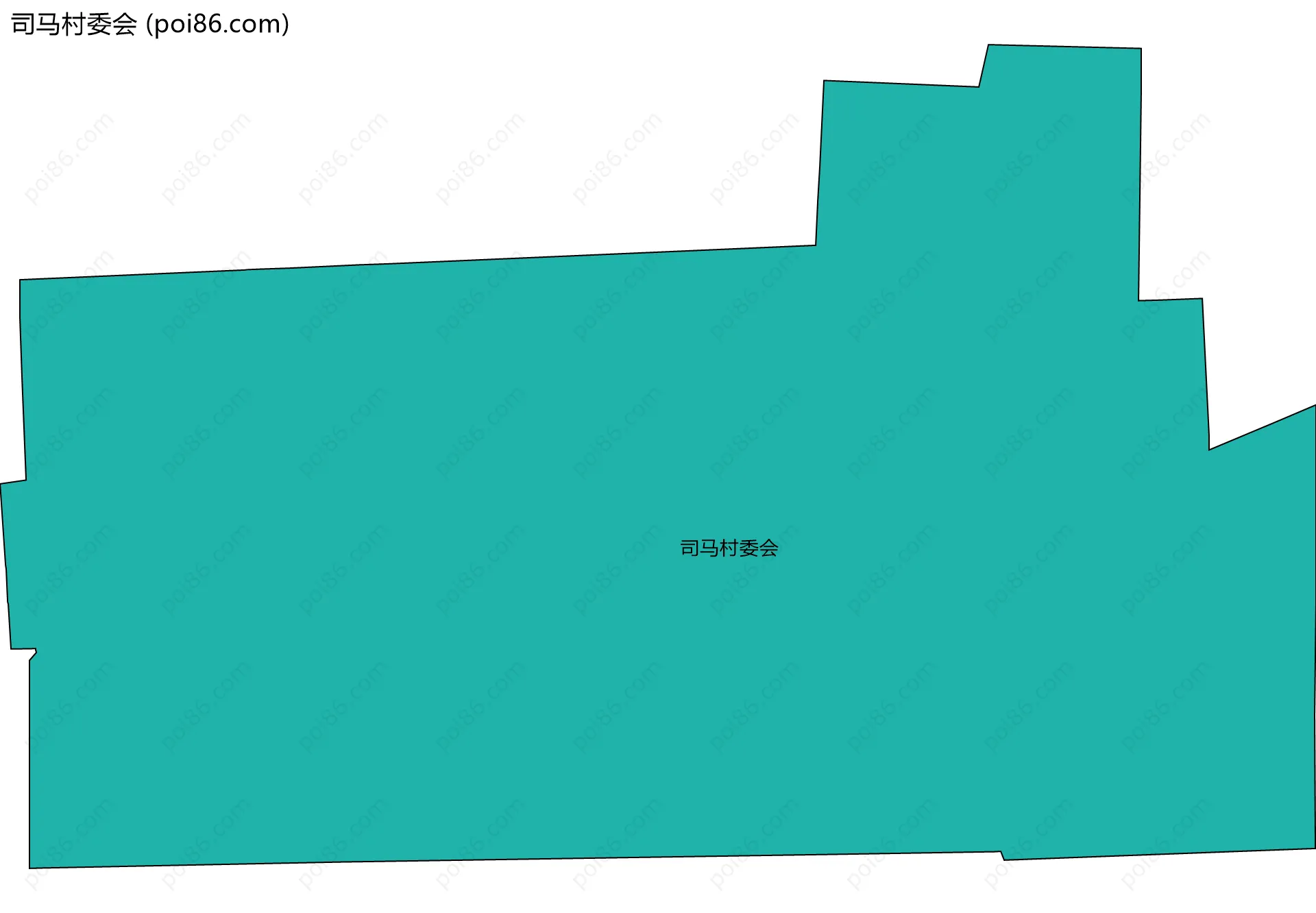 司马村委会边界地图