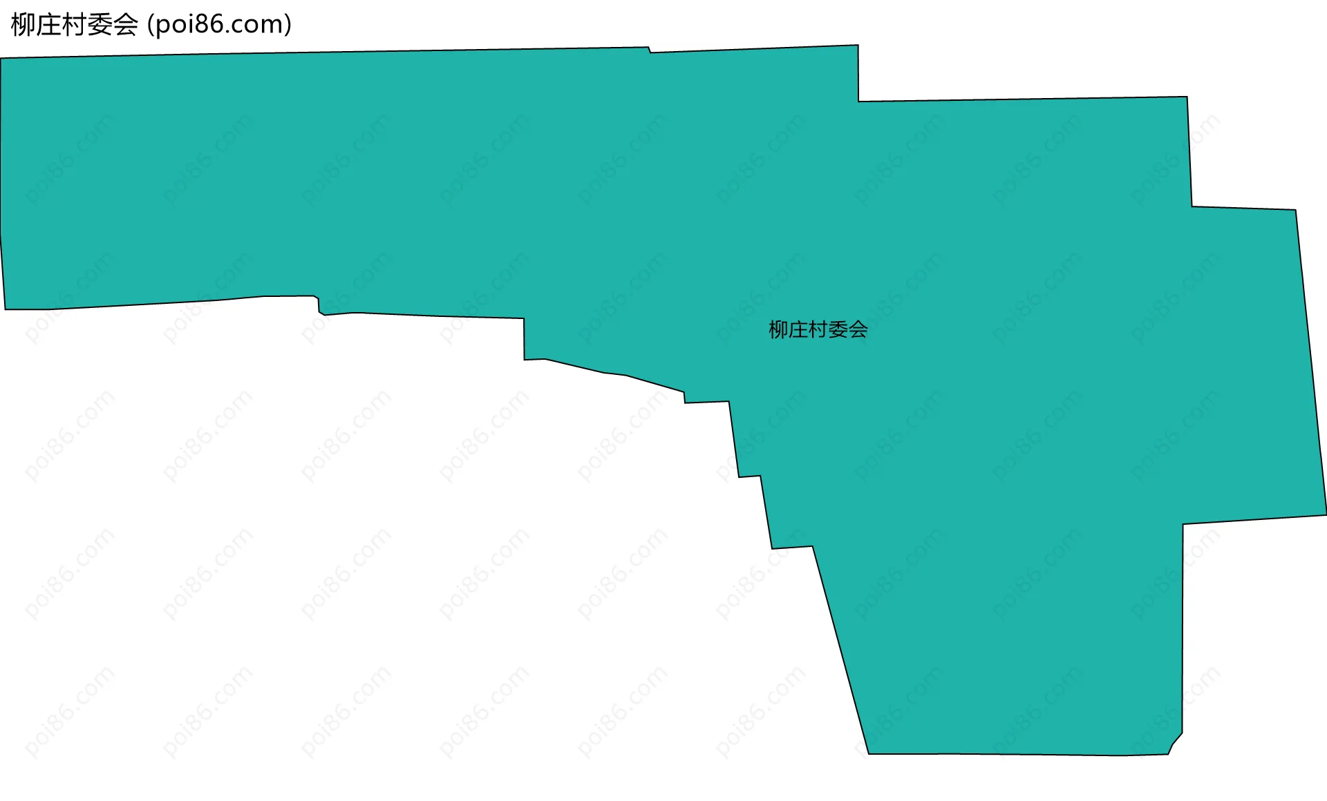 柳庄村委会边界地图
