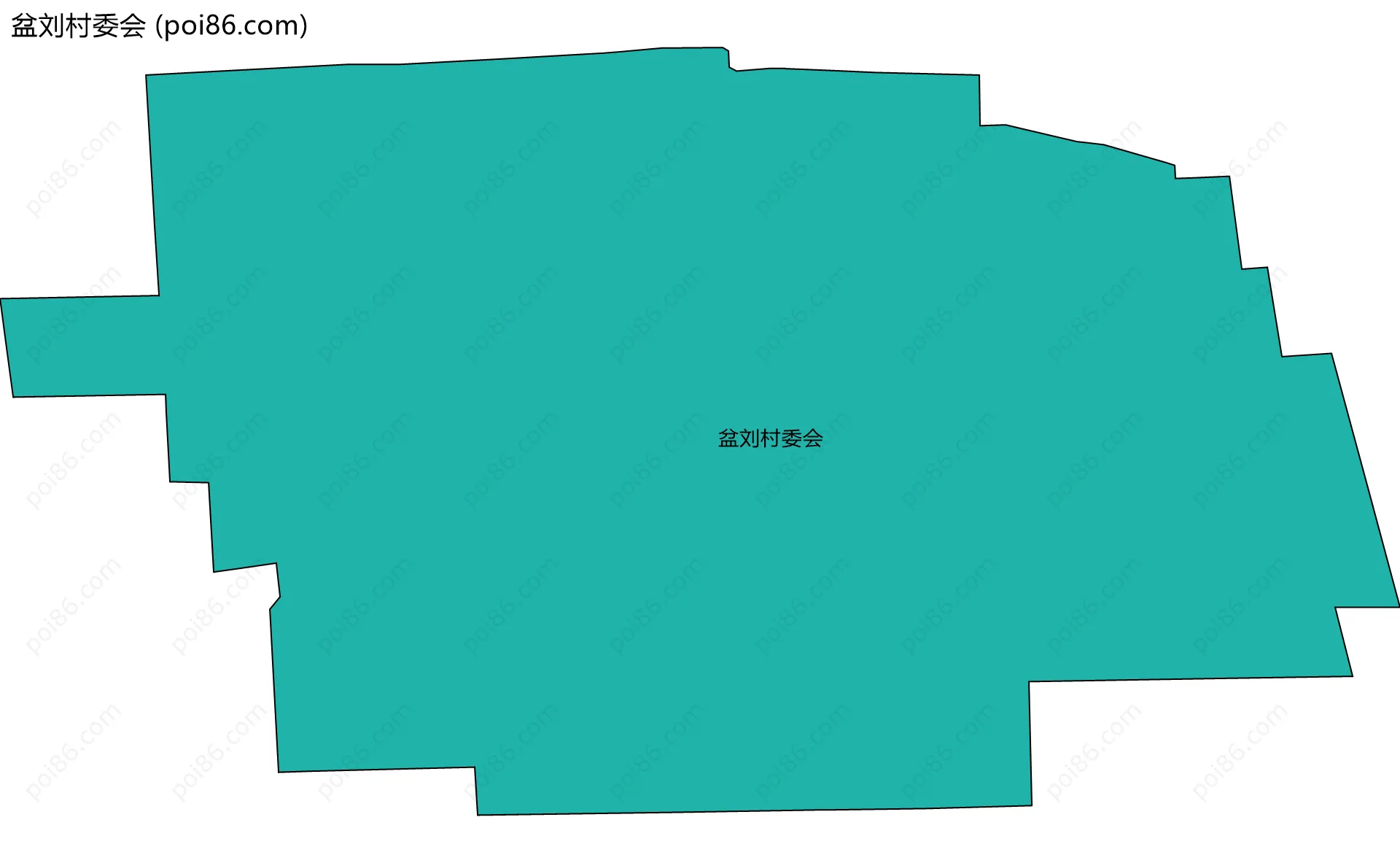 盆刘村委会边界地图