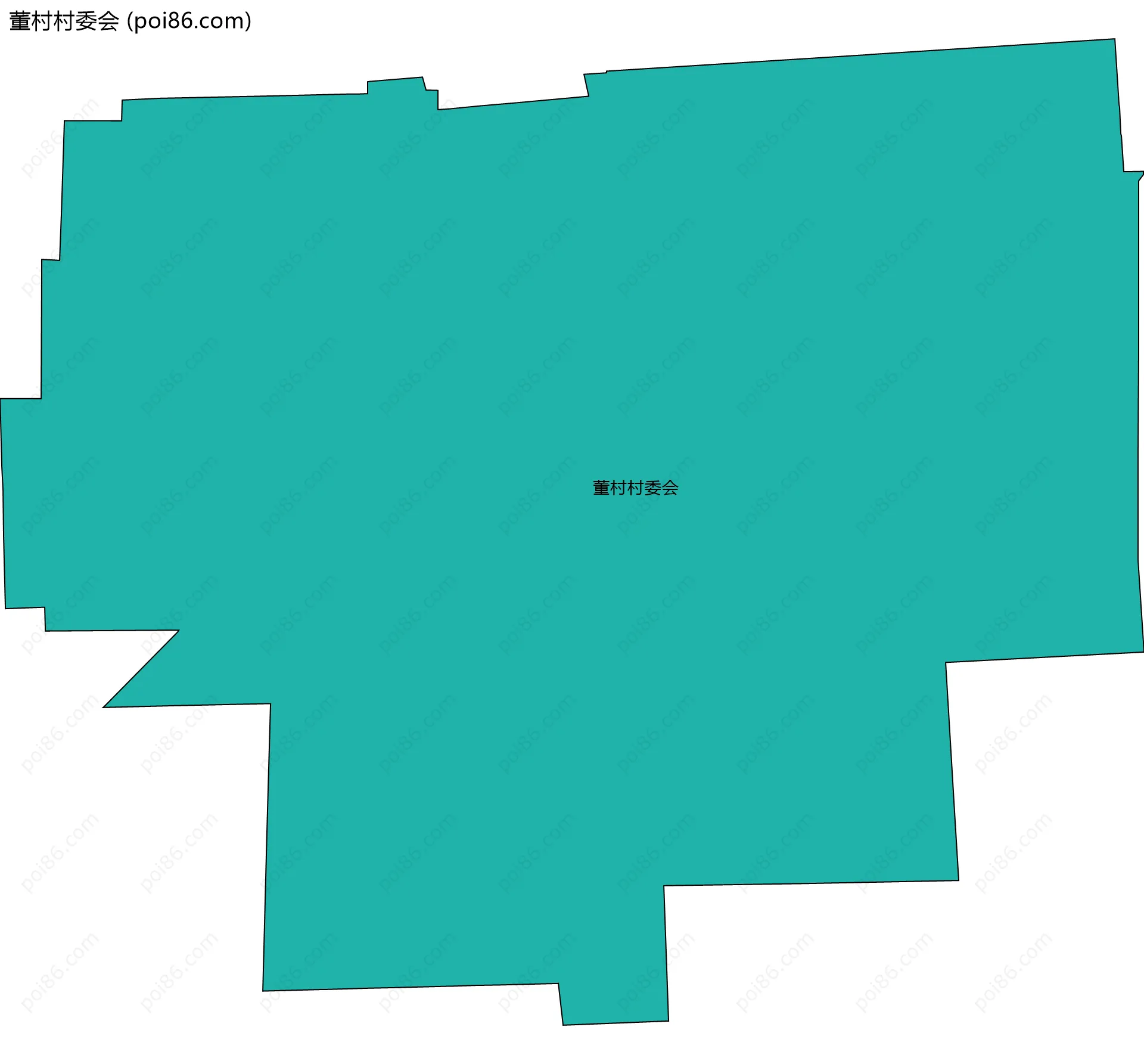 董村村委会边界地图