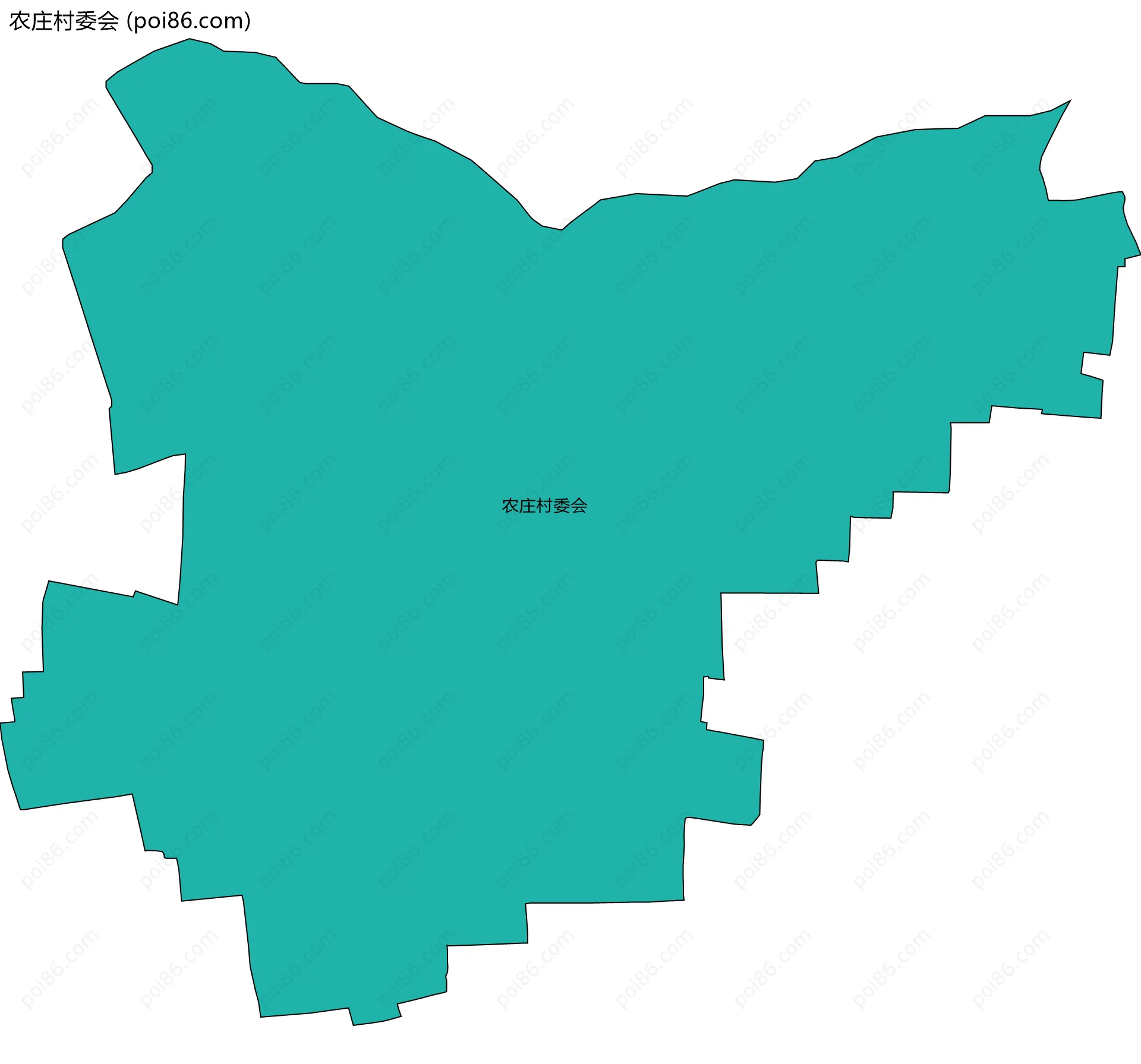 农庄村委会边界地图