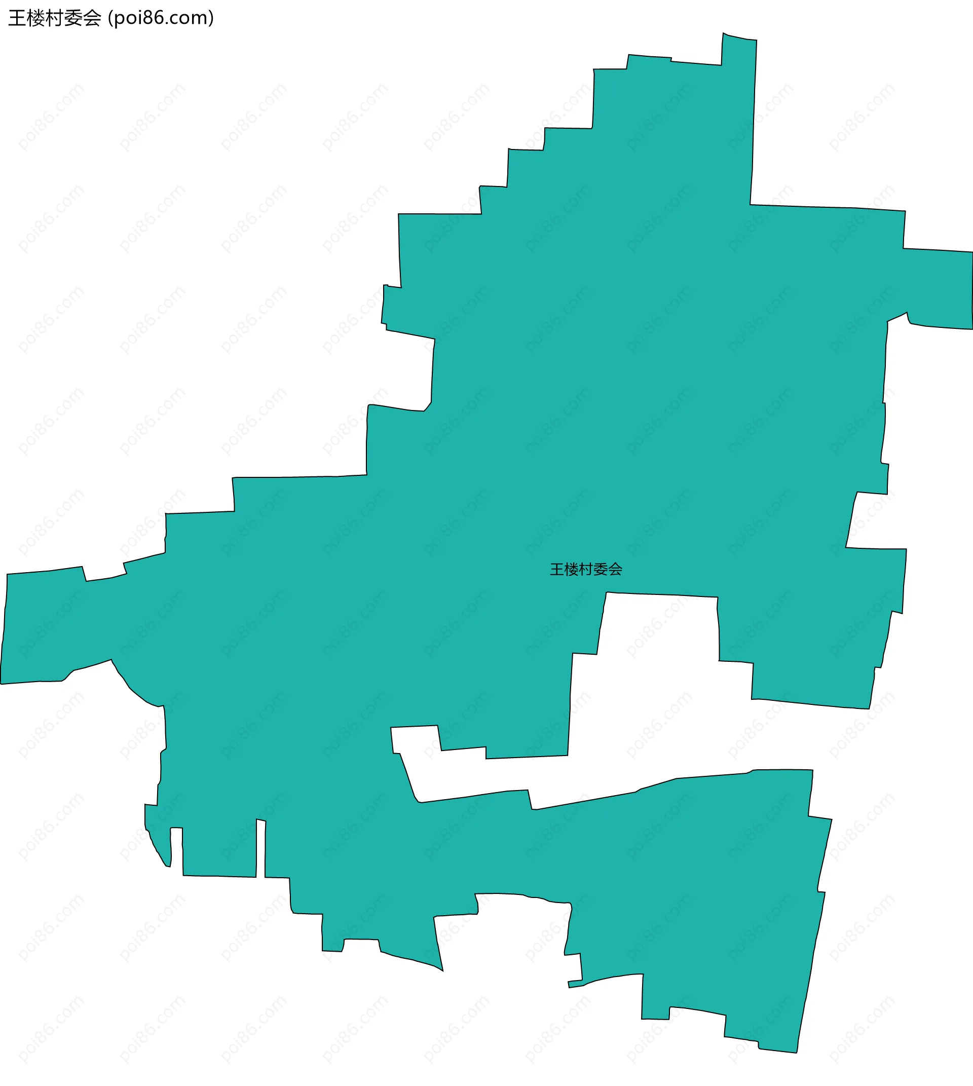 王楼村委会边界地图