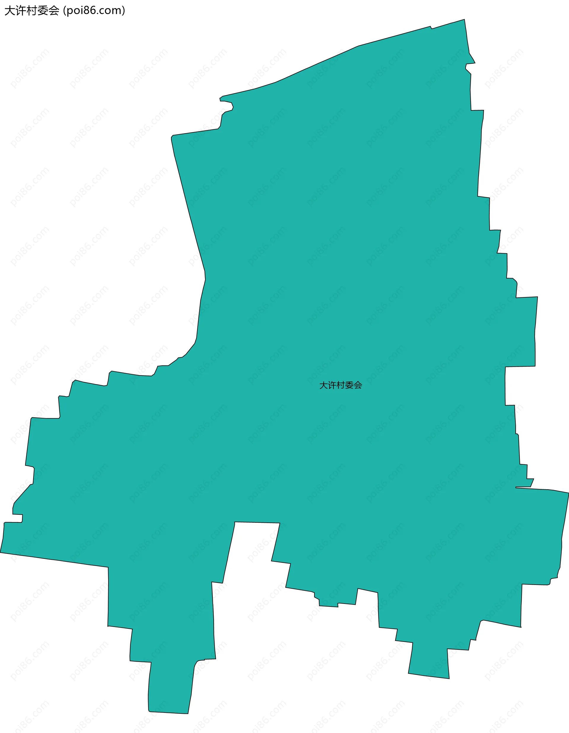 大许村委会边界地图
