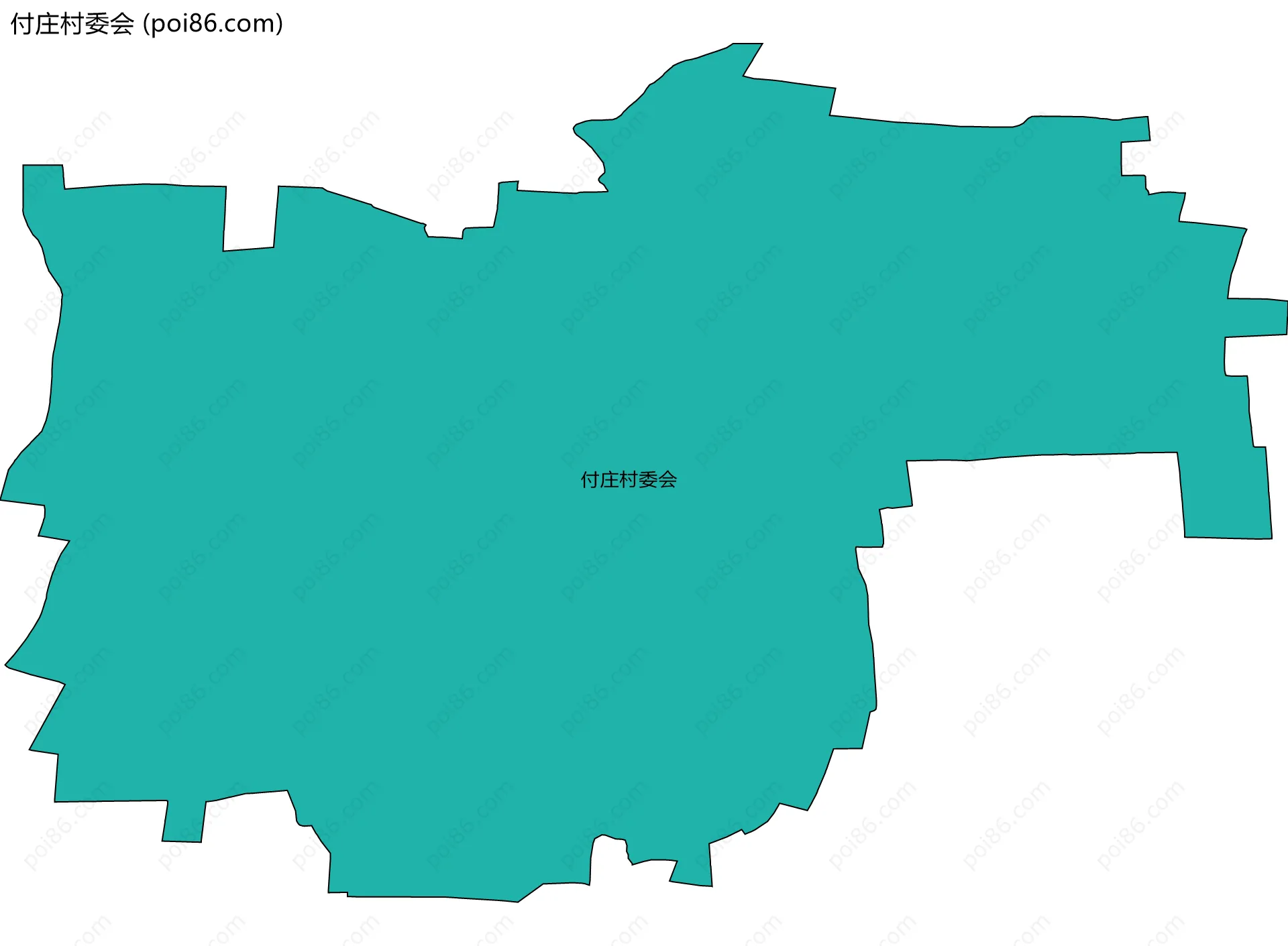 付庄村委会边界地图