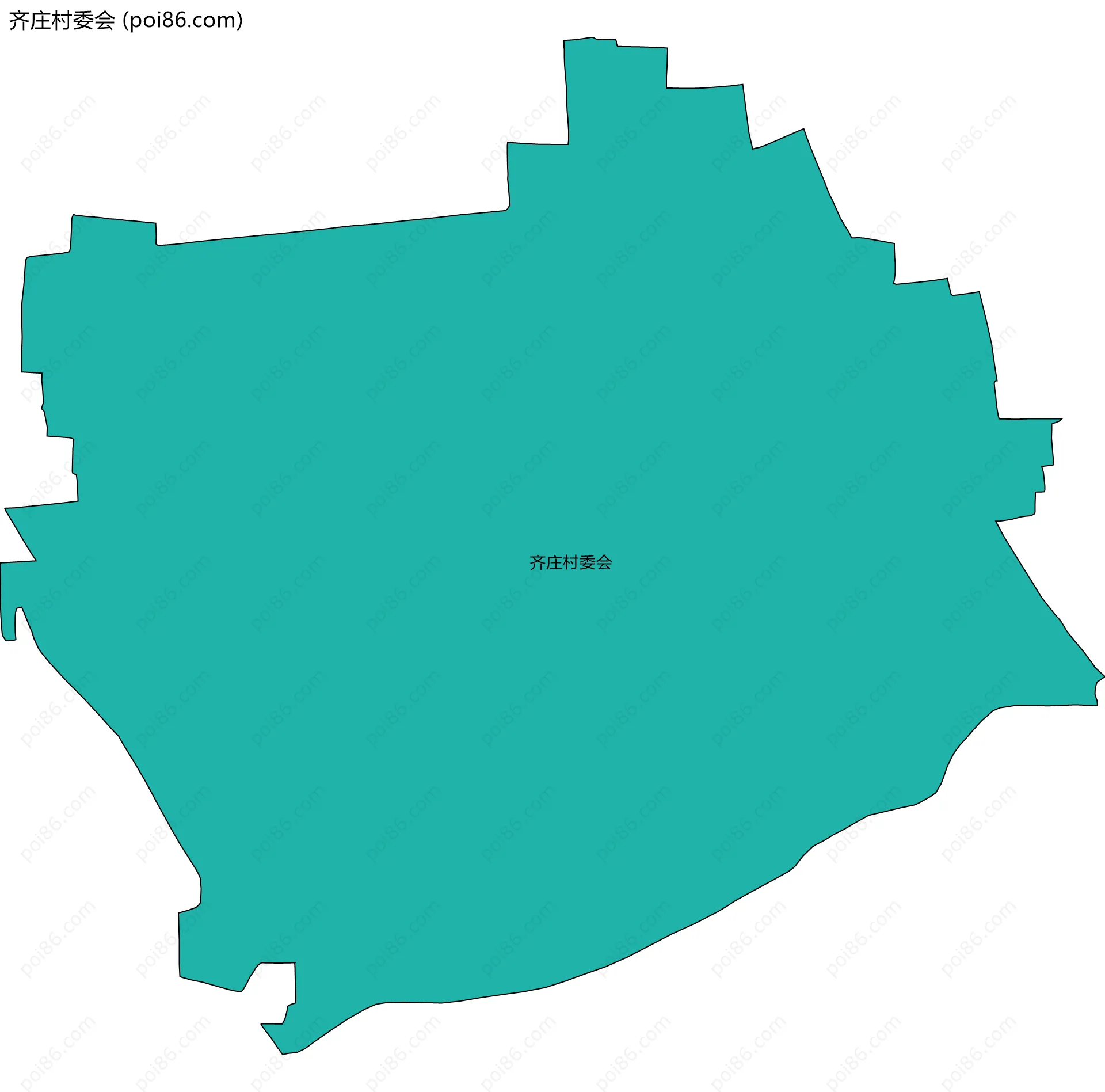 齐庄村委会边界地图