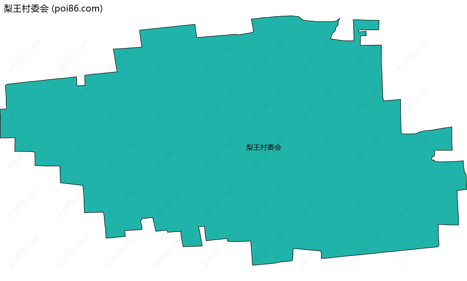 梨王村委会边界地图