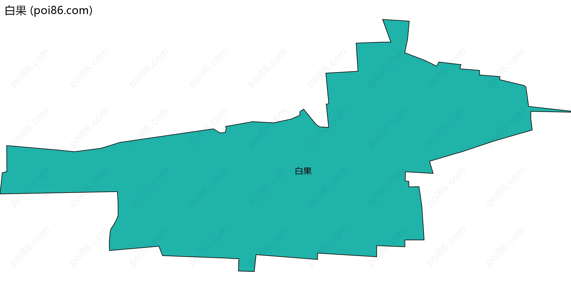 白果边界地图