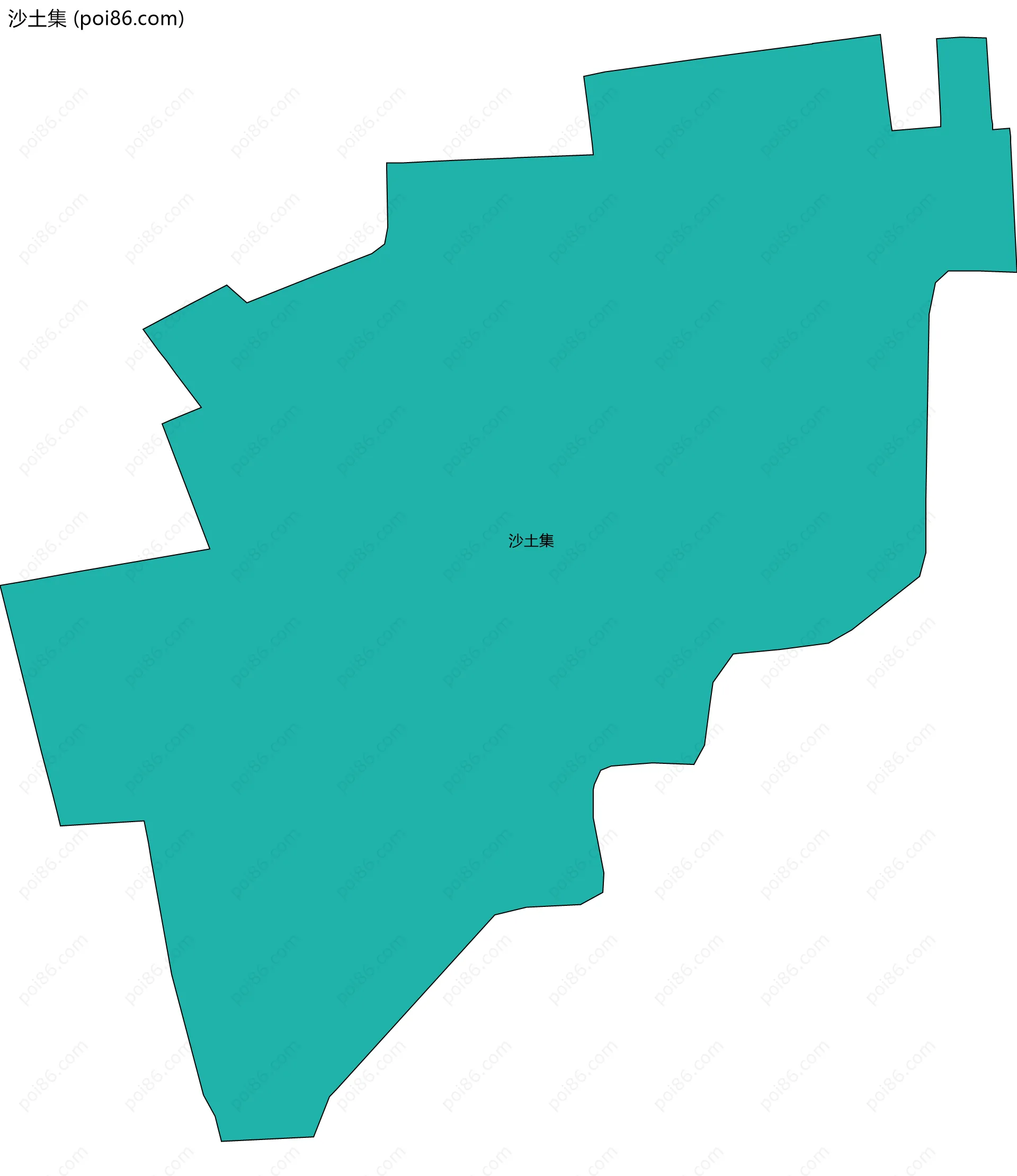 沙土集边界地图