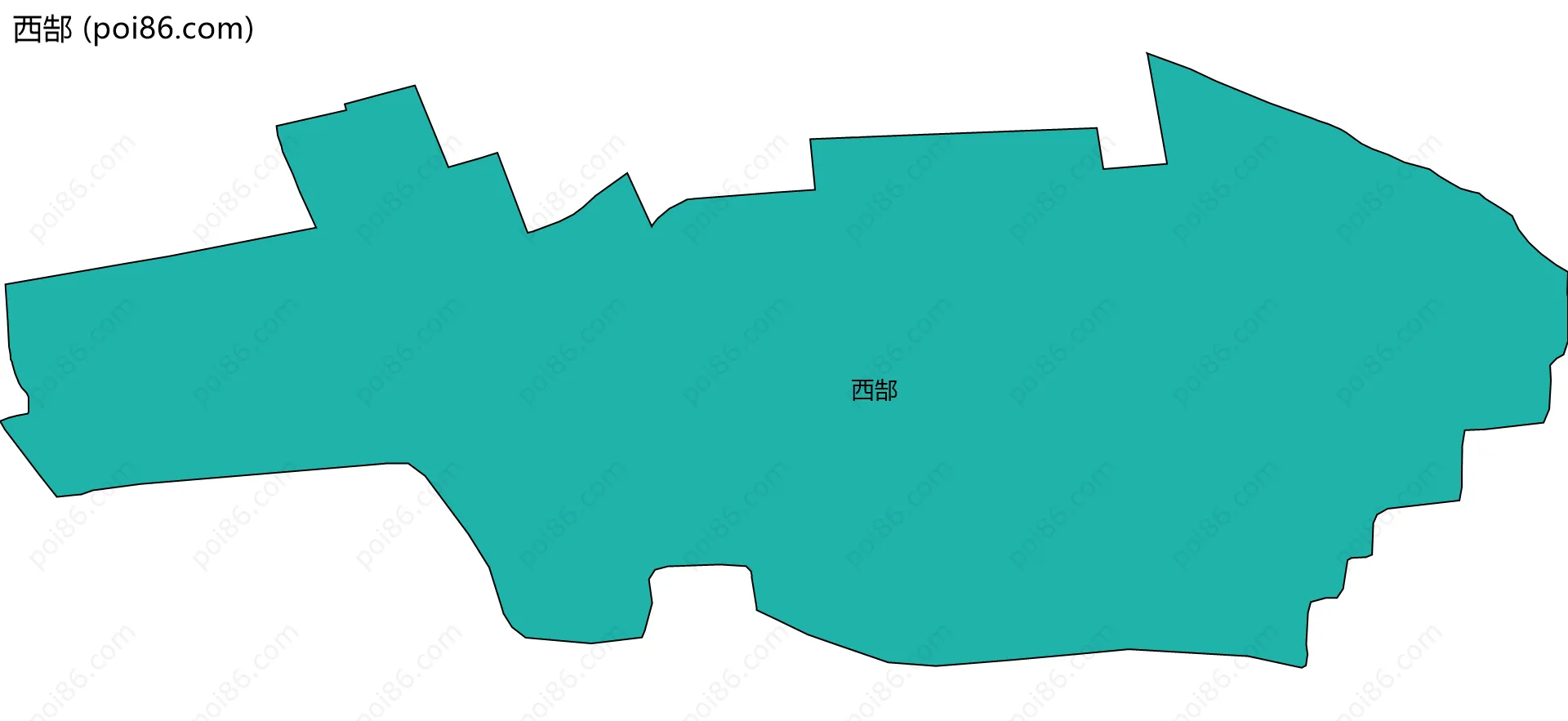 西郜边界地图