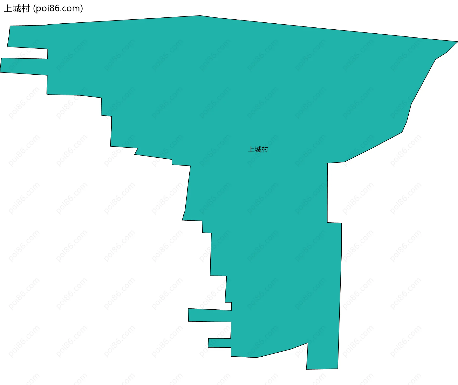 上城村边界地图