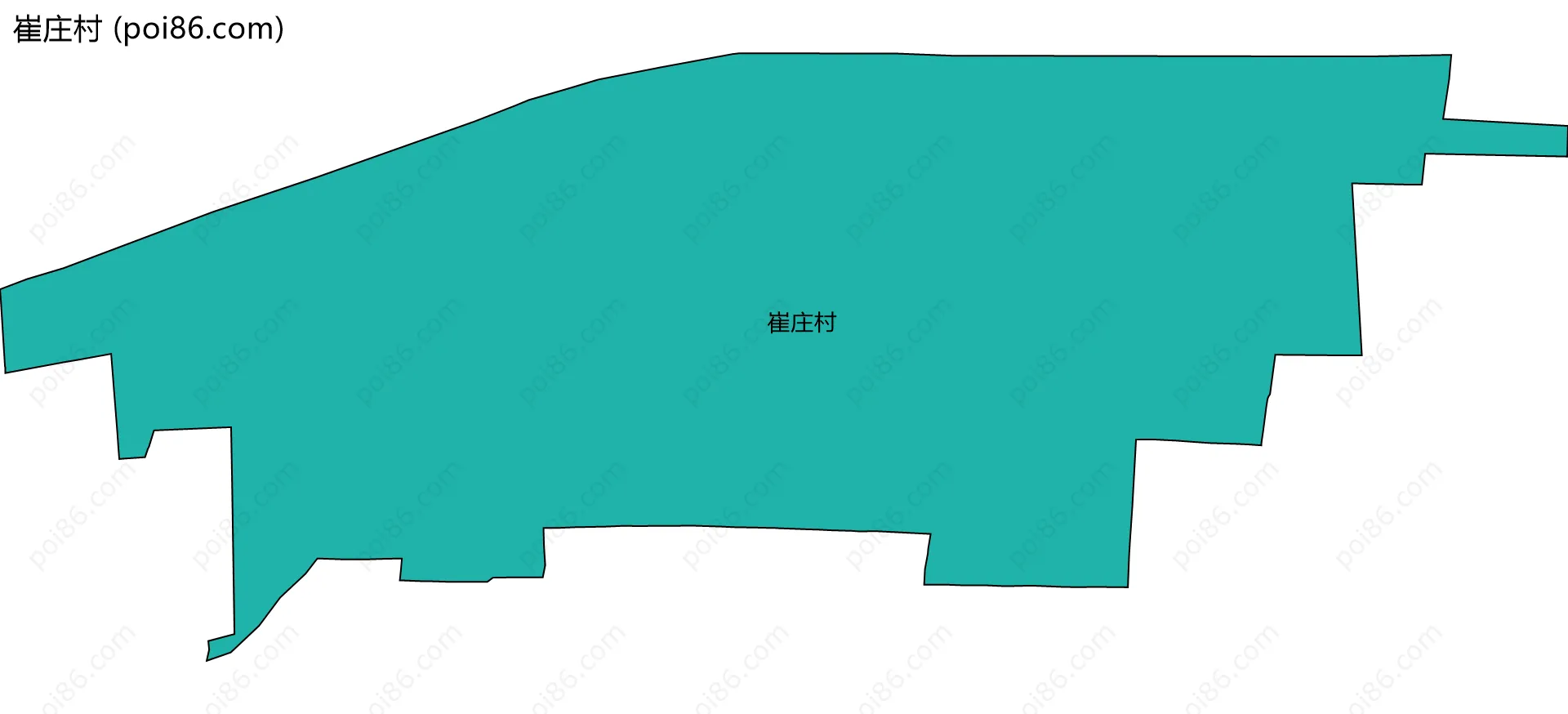 崔庄村边界地图