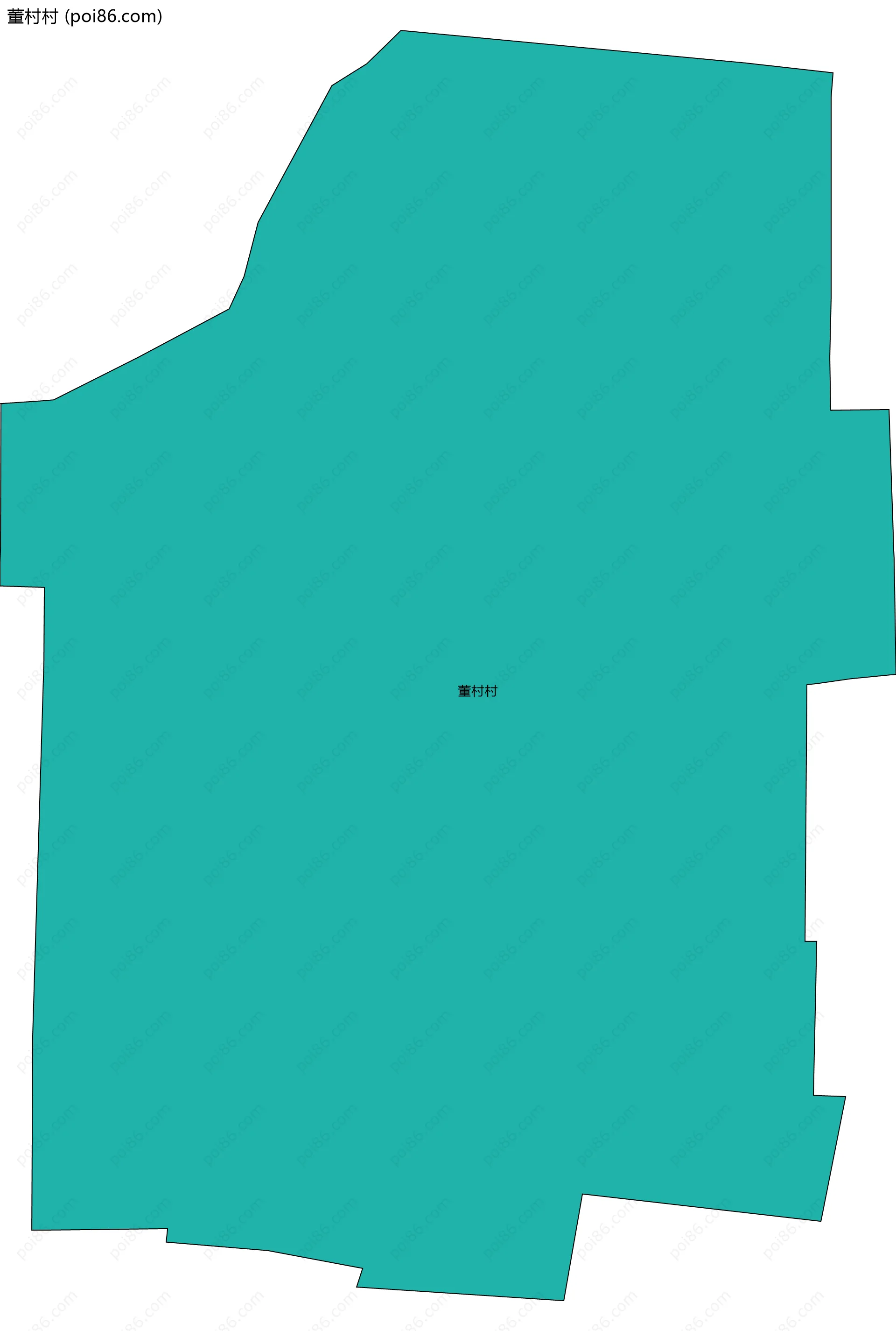 董村村边界地图