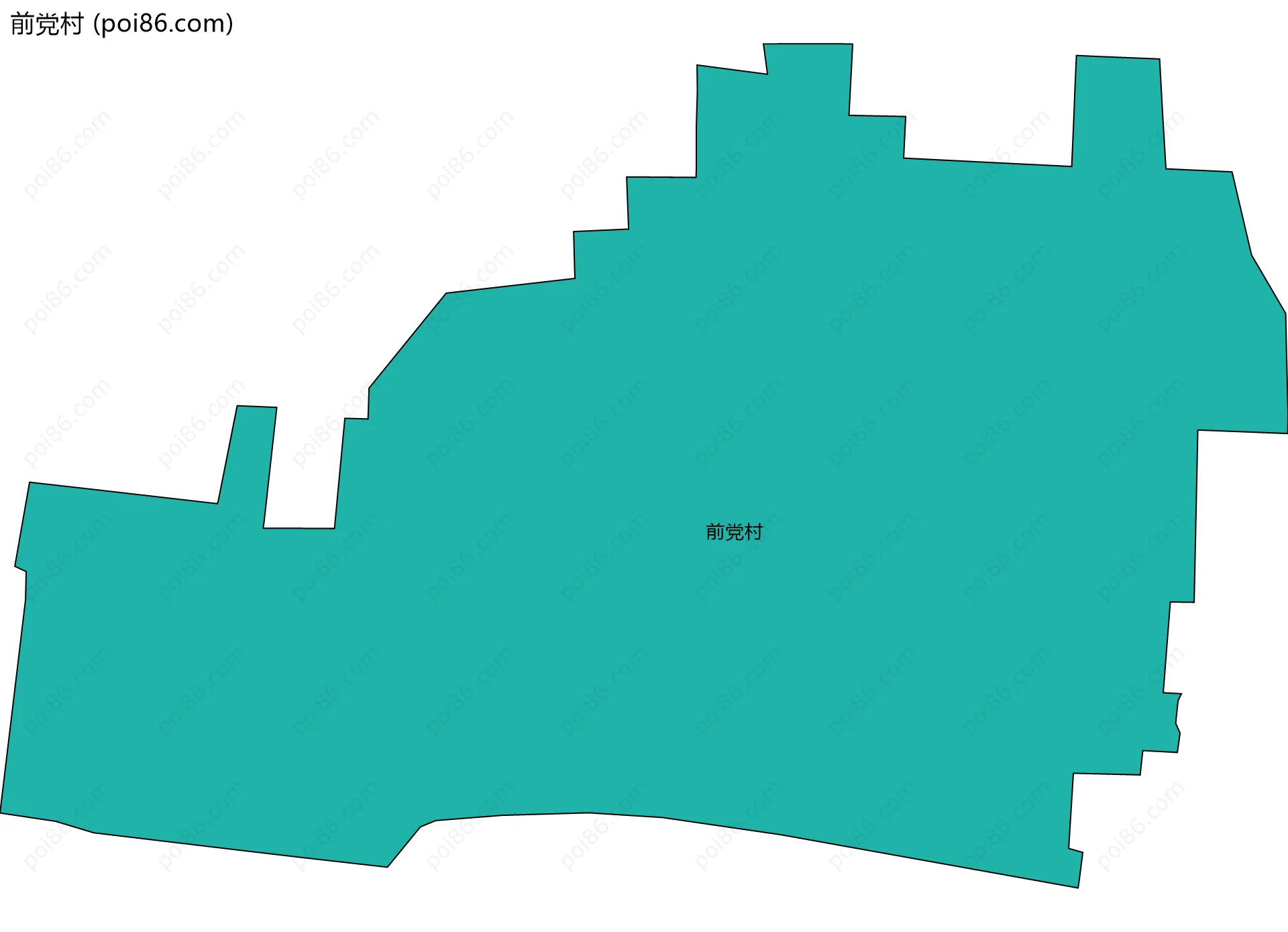 前党村边界地图