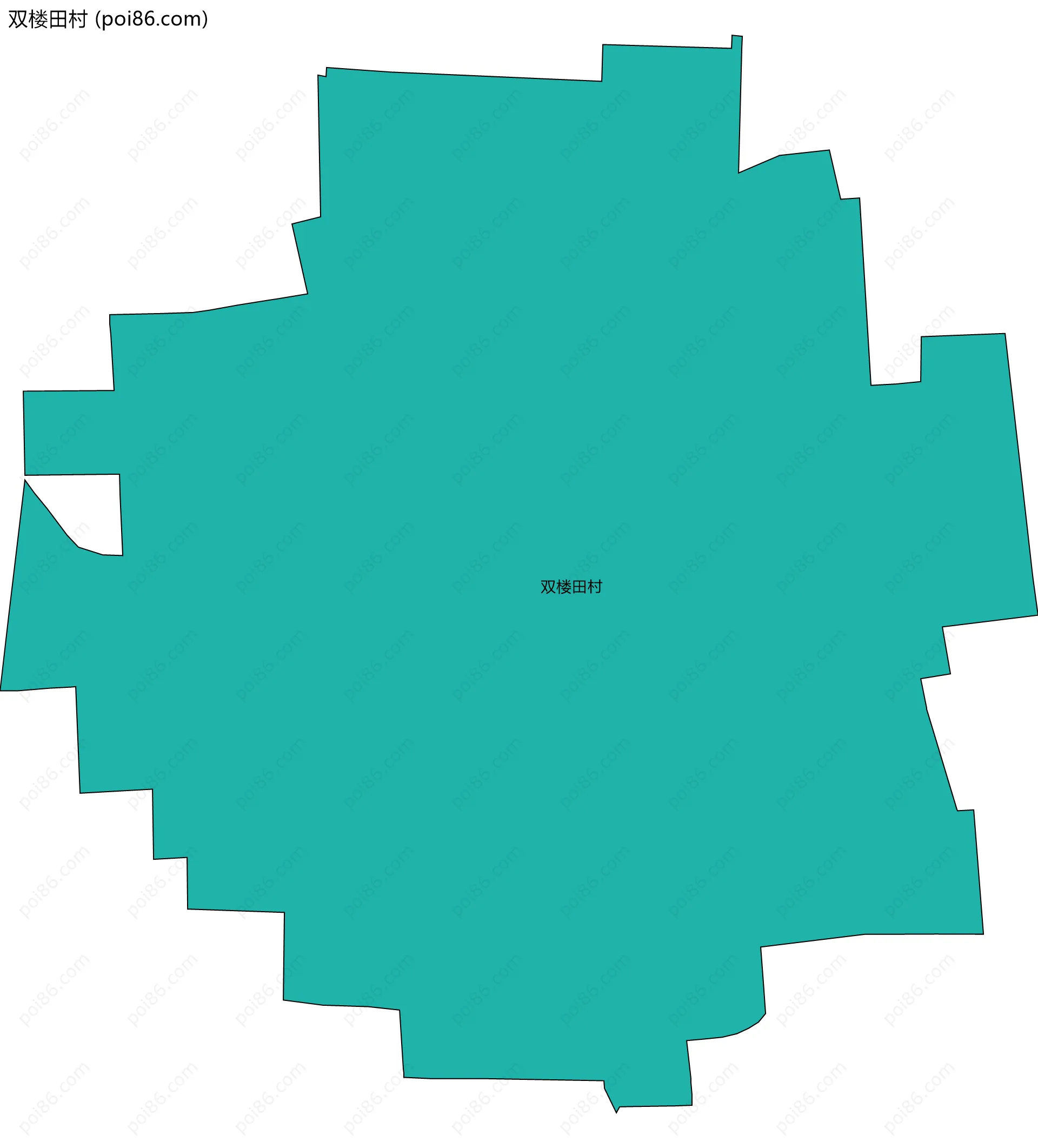 双楼田村边界地图