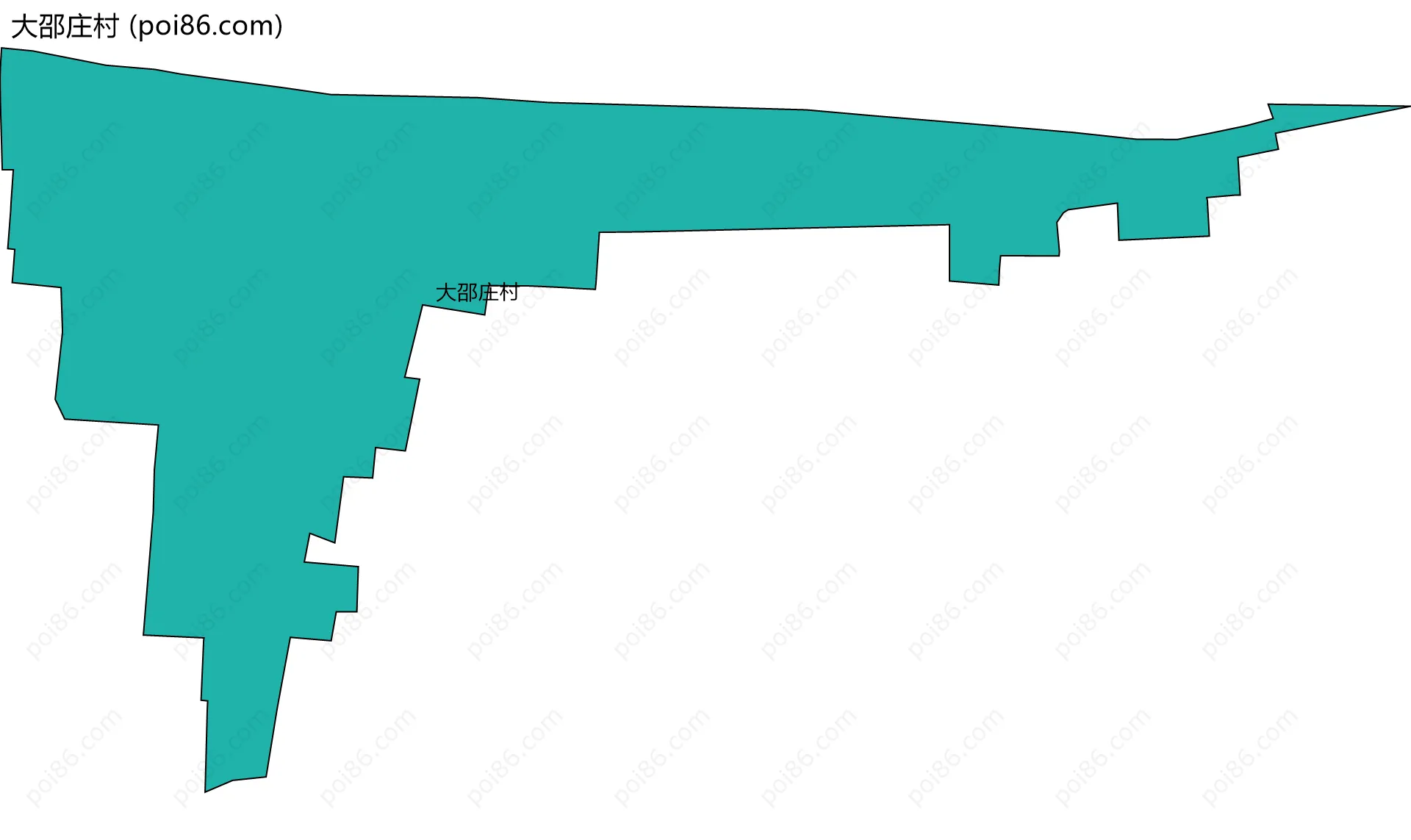 大邵庄村边界地图