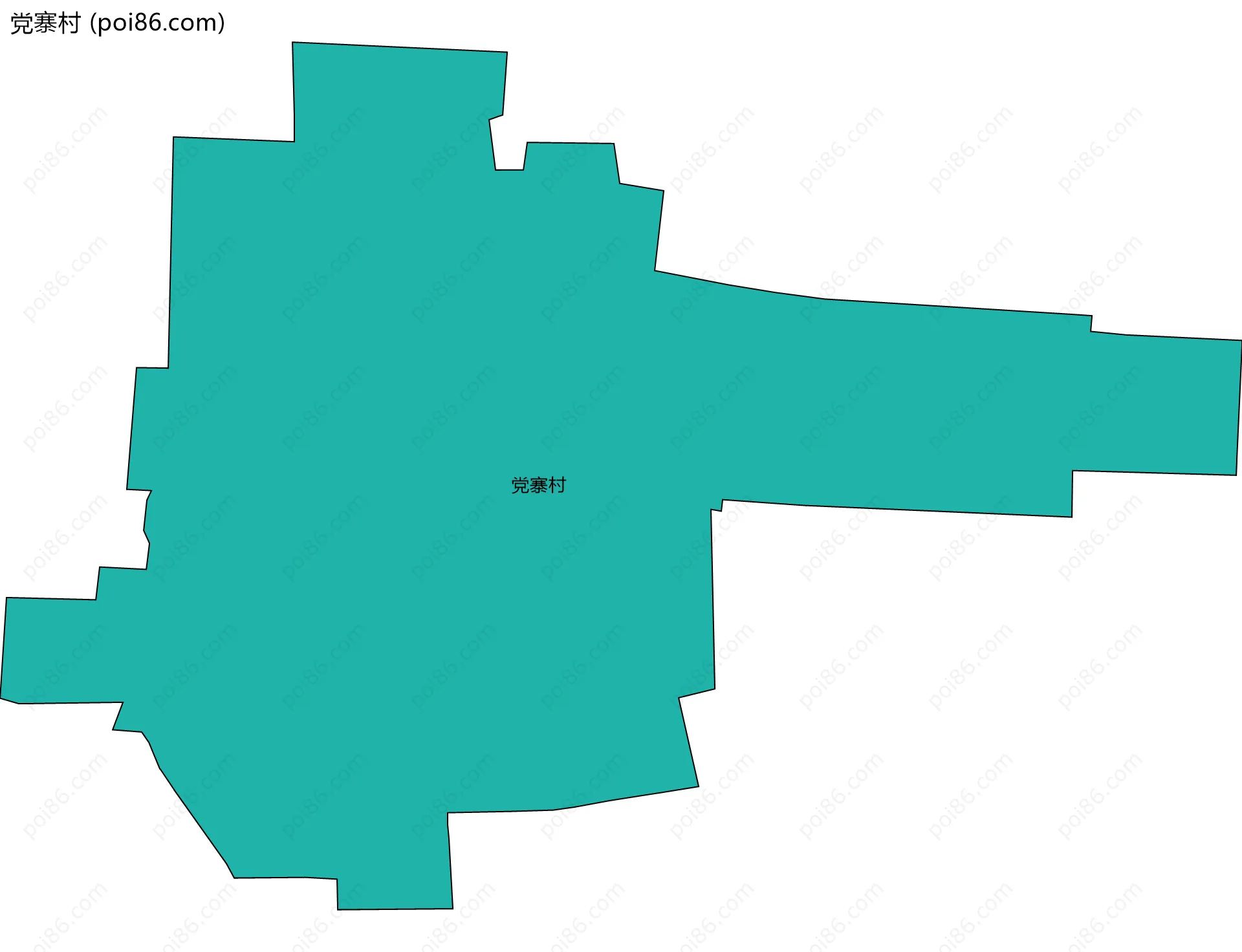 党寨村边界地图