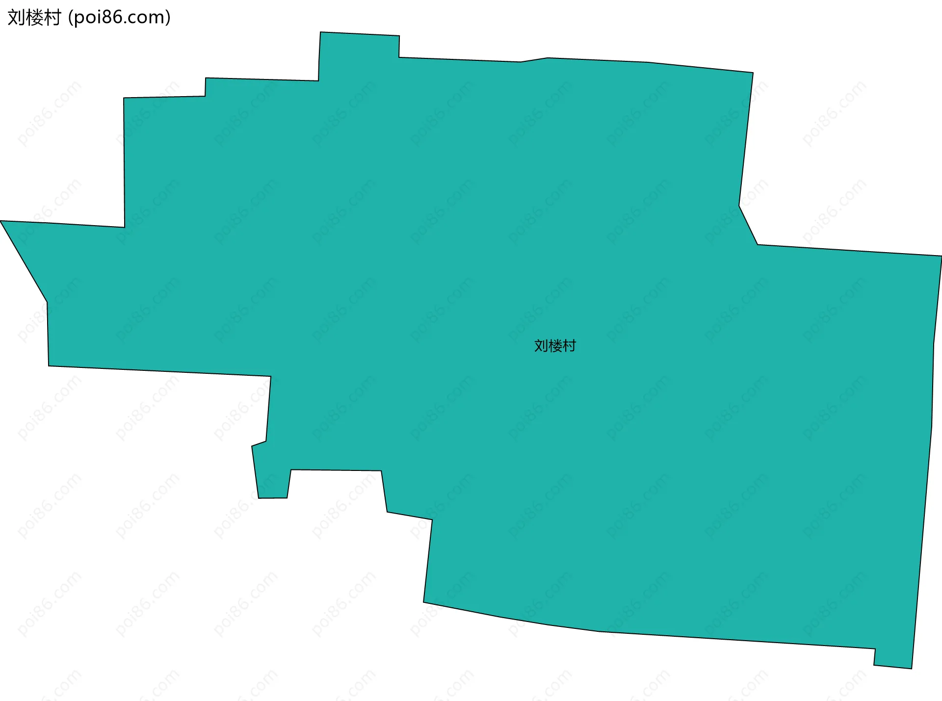 刘楼村边界地图