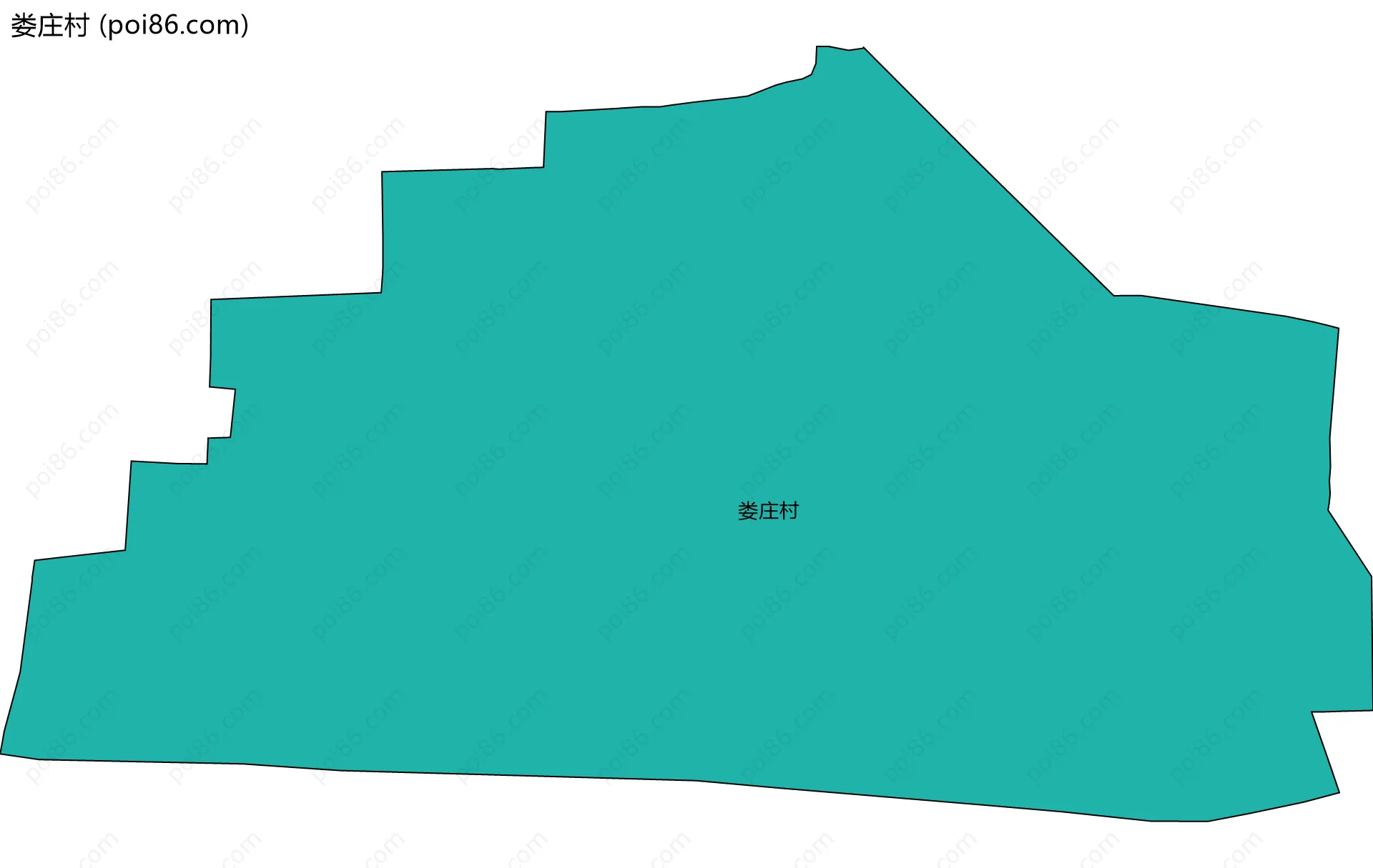 娄庄村边界地图
