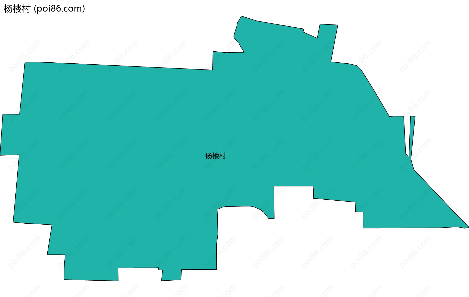 杨楼村边界地图