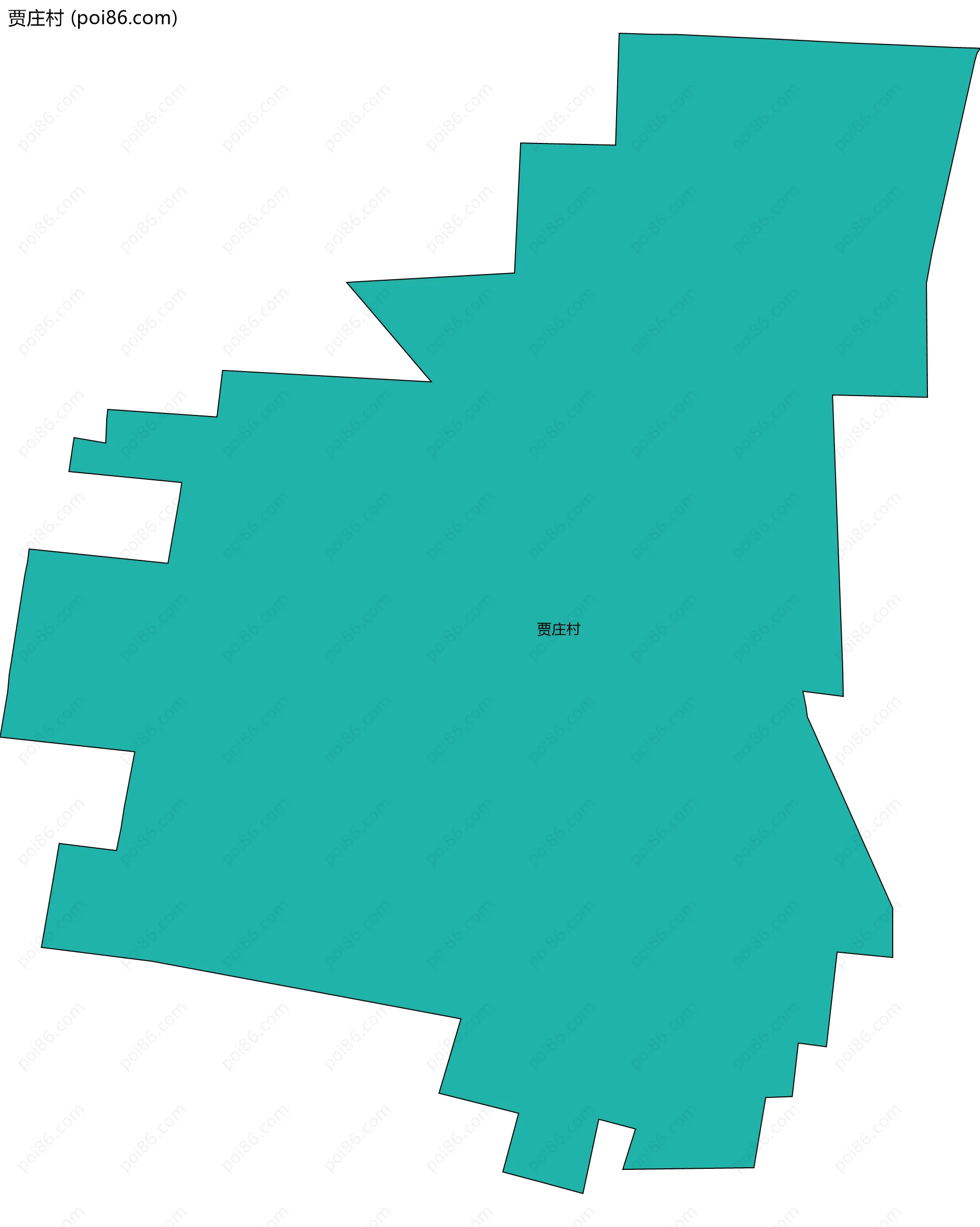 贾庄村边界地图