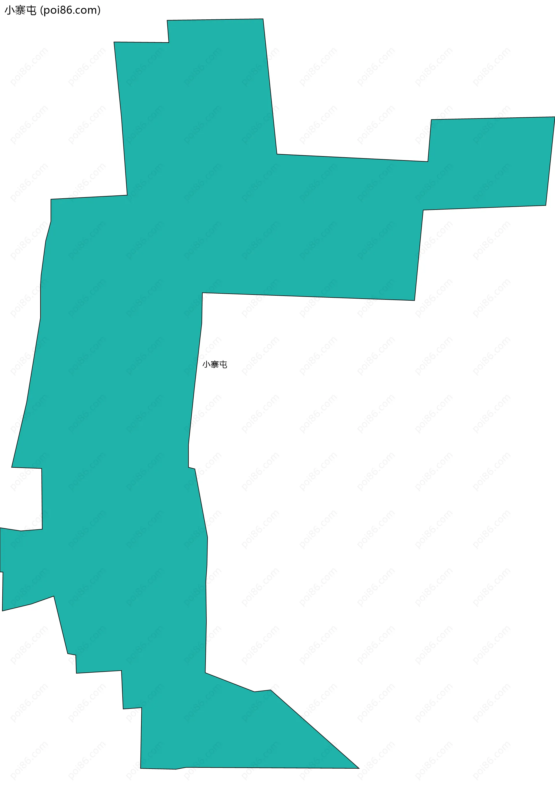 小寨屯边界地图