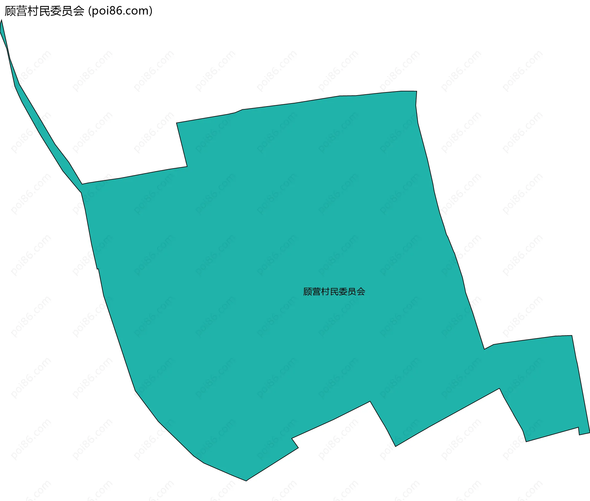 顾营村民委员会边界地图