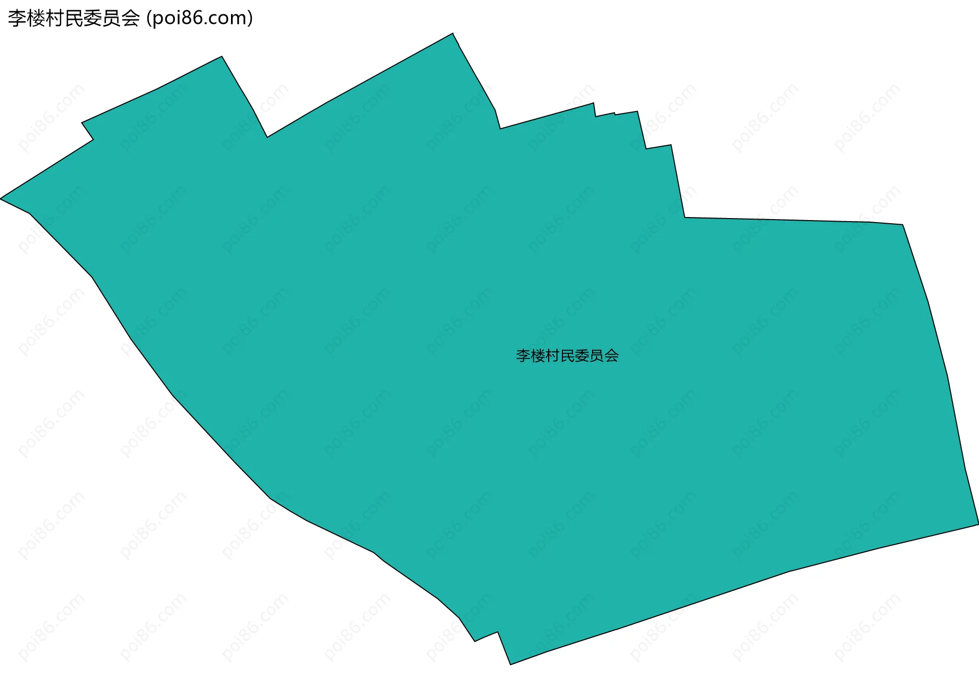 李楼村民委员会边界地图