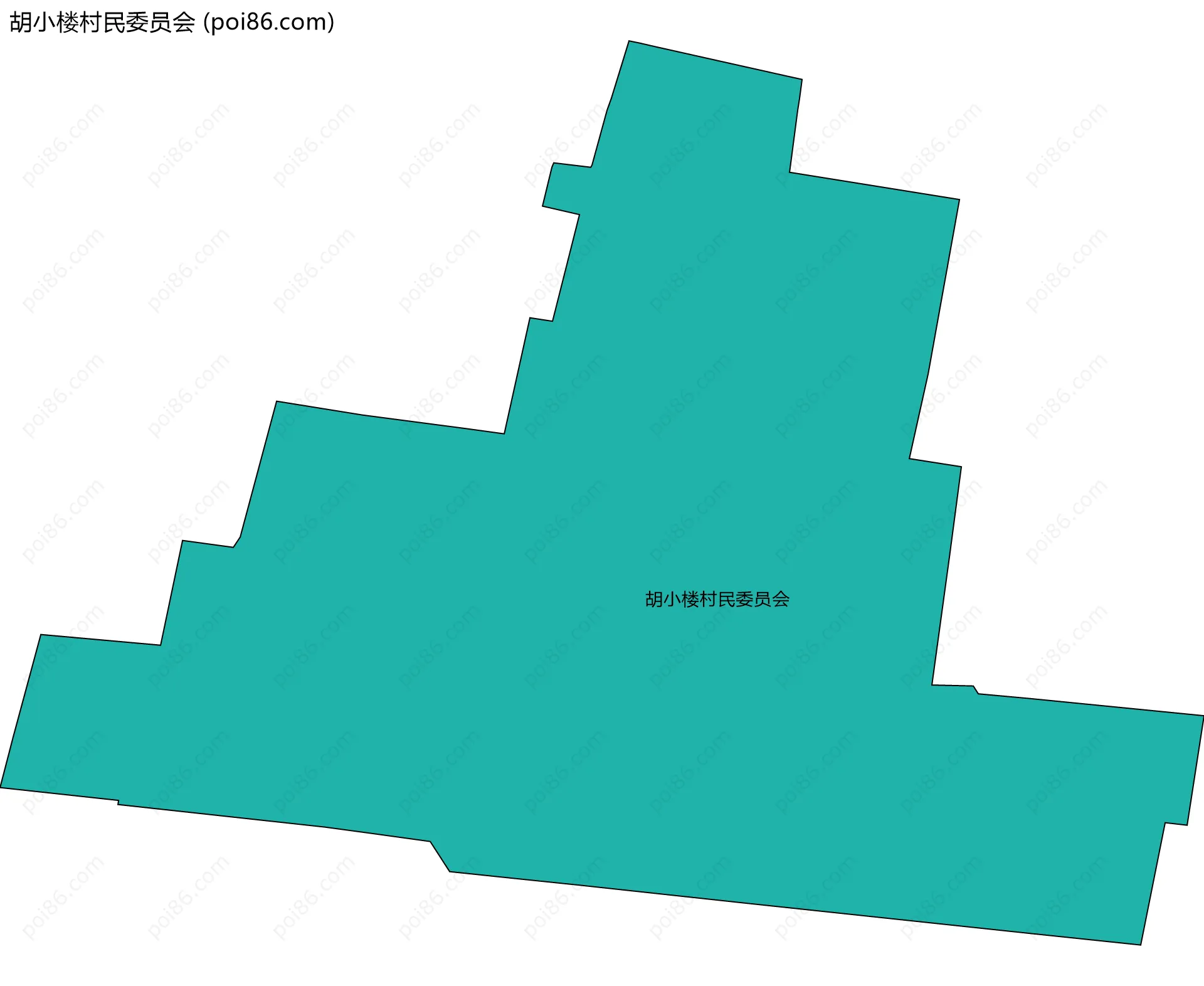 胡小楼村民委员会边界地图