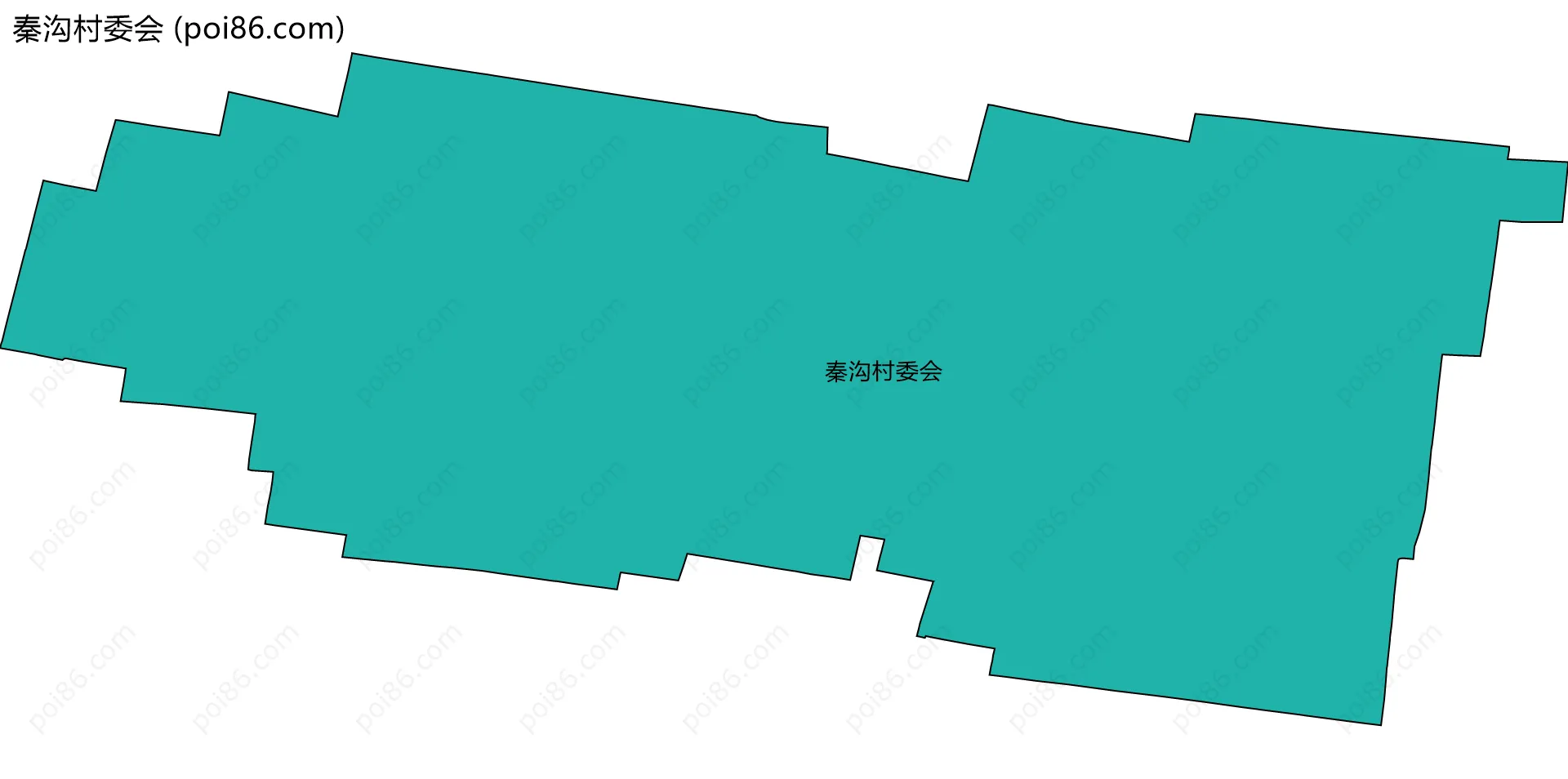 秦沟村委会边界地图
